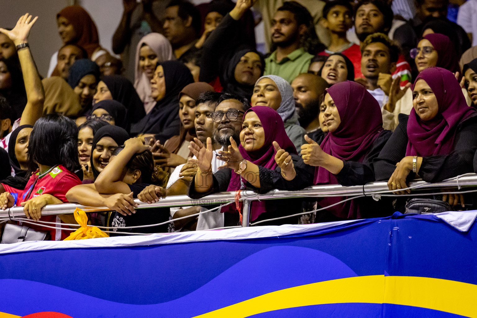 Final of CAVA Woman's Volleyball Challenge Cup 2024 was held in Social Center, Male', Maldives on Wednesday, 11th September 2024. Photos: Nausham Waheed / images.mv