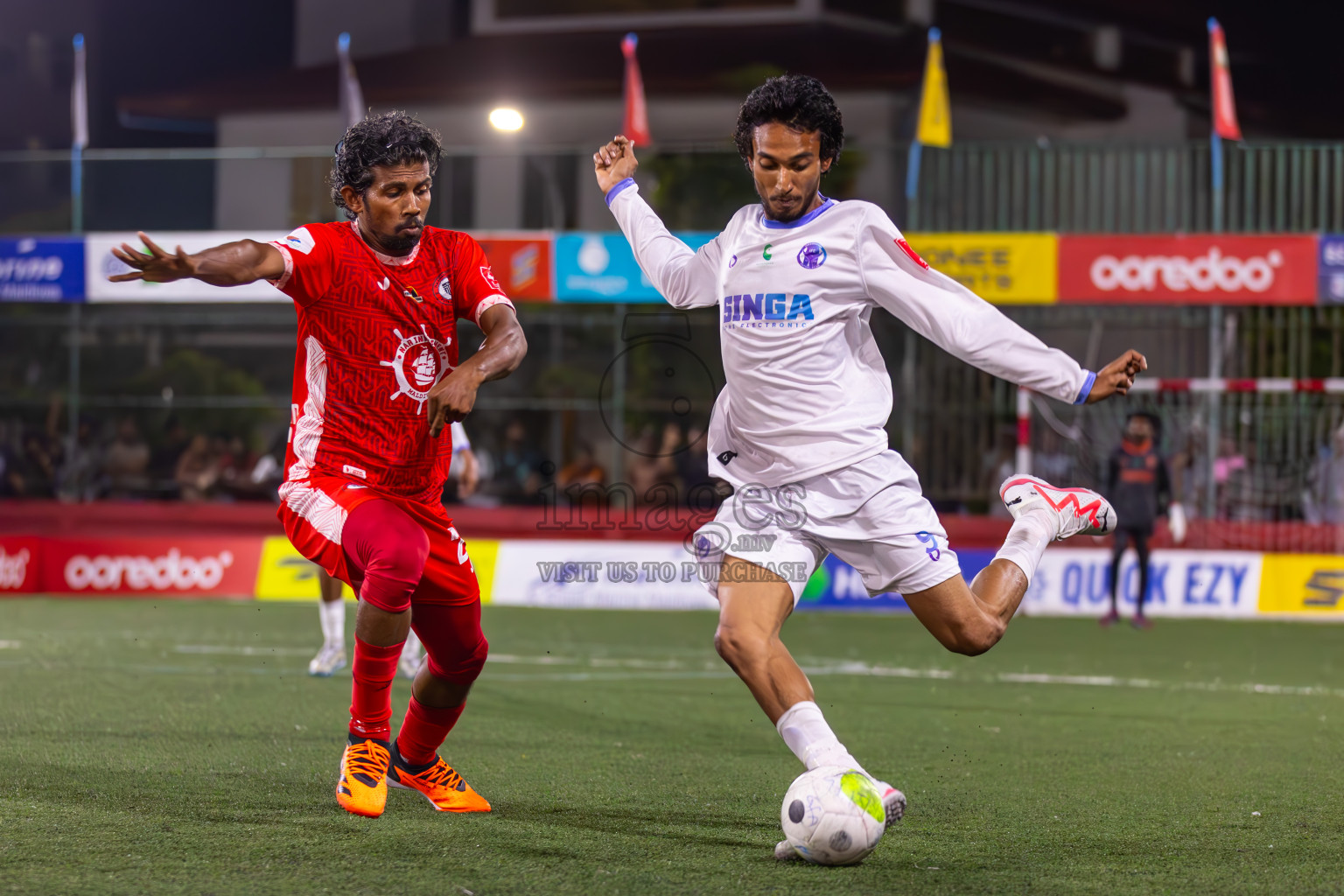 HA Ihavandhoo vs HA Maarandhoo in Day 9 of Golden Futsal Challenge 2024 was held on Tuesday, 23rd January 2024, in Hulhumale', Maldives
Photos: Ismail Thoriq / images.mv