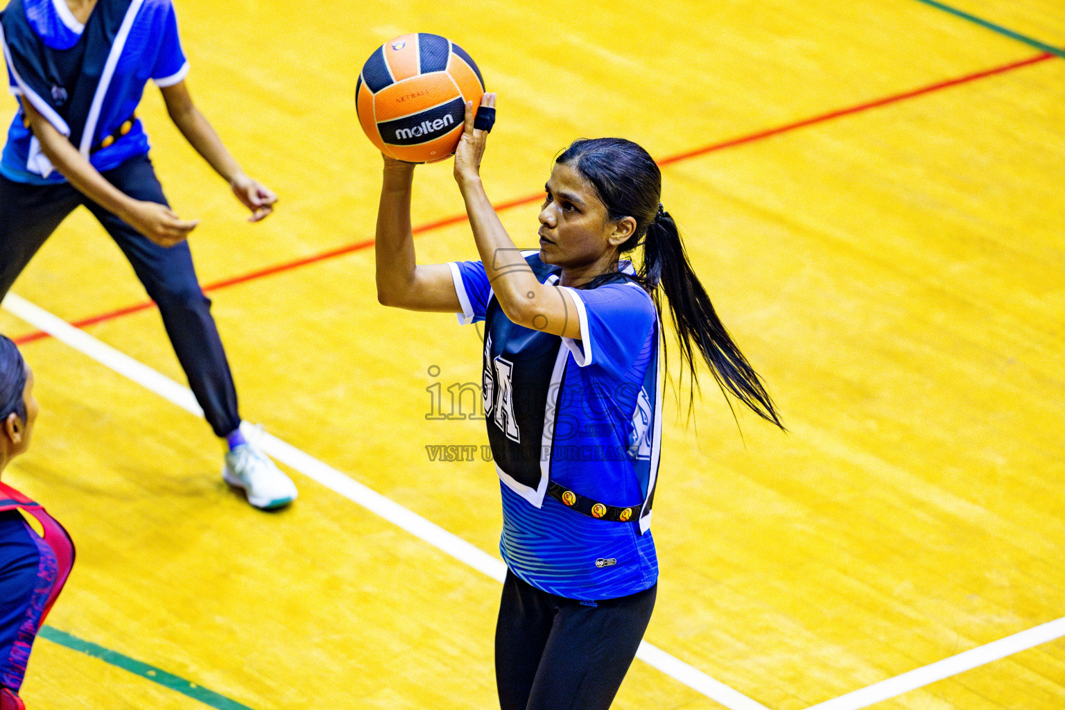 MV Netters vs Club Matrix in Day 3 of 21st National Netball Tournament was held in Social Canter at Male', Maldives on Saturday, 18th May 2024. Photos: Nausham Waheed / images.mv