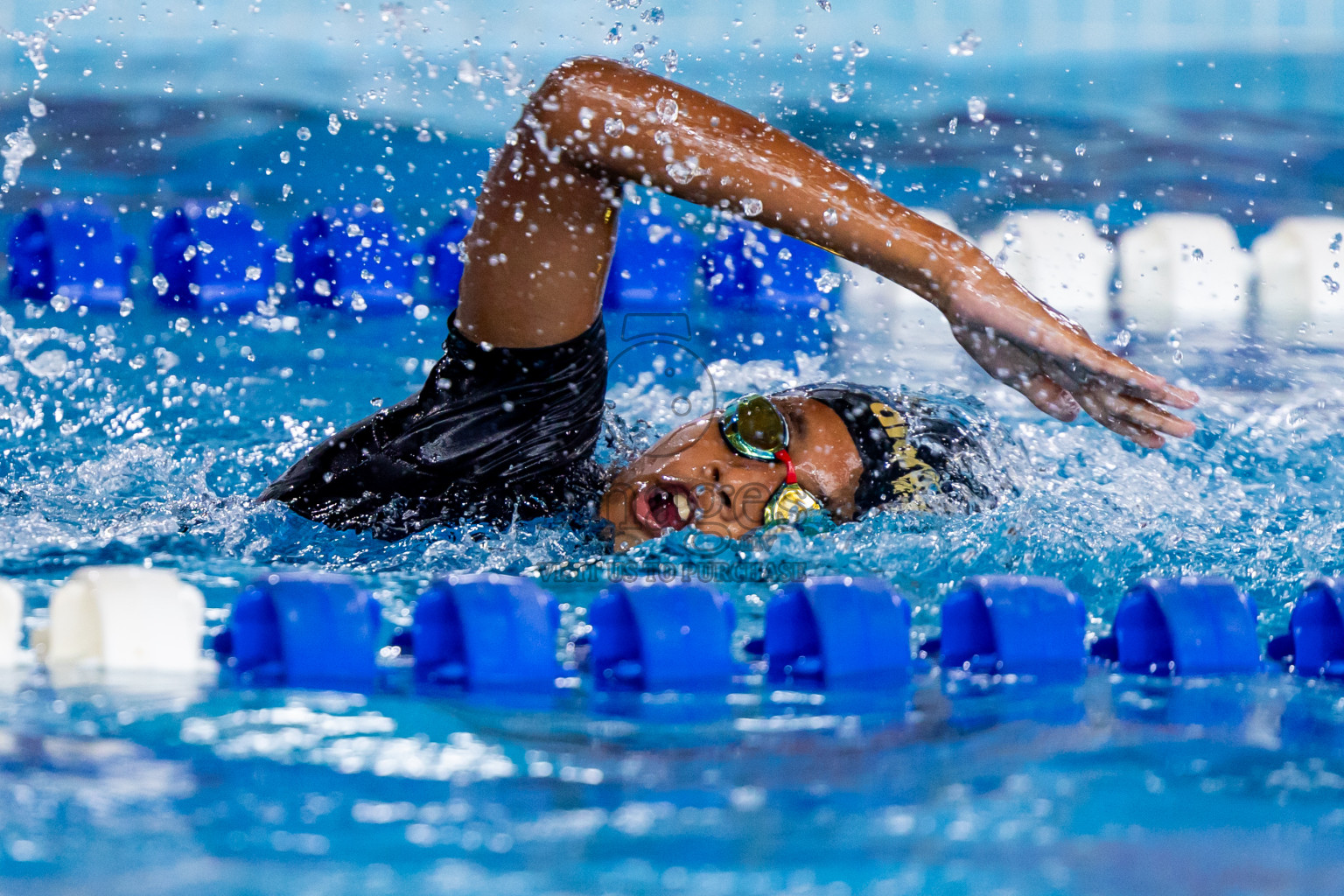 Day 3 of 20th BMLInter-school Swimming Competition 2024 held in Hulhumale', Maldives on Monday, 14th October 2024. Photos: Nausham Waheed / images.mv