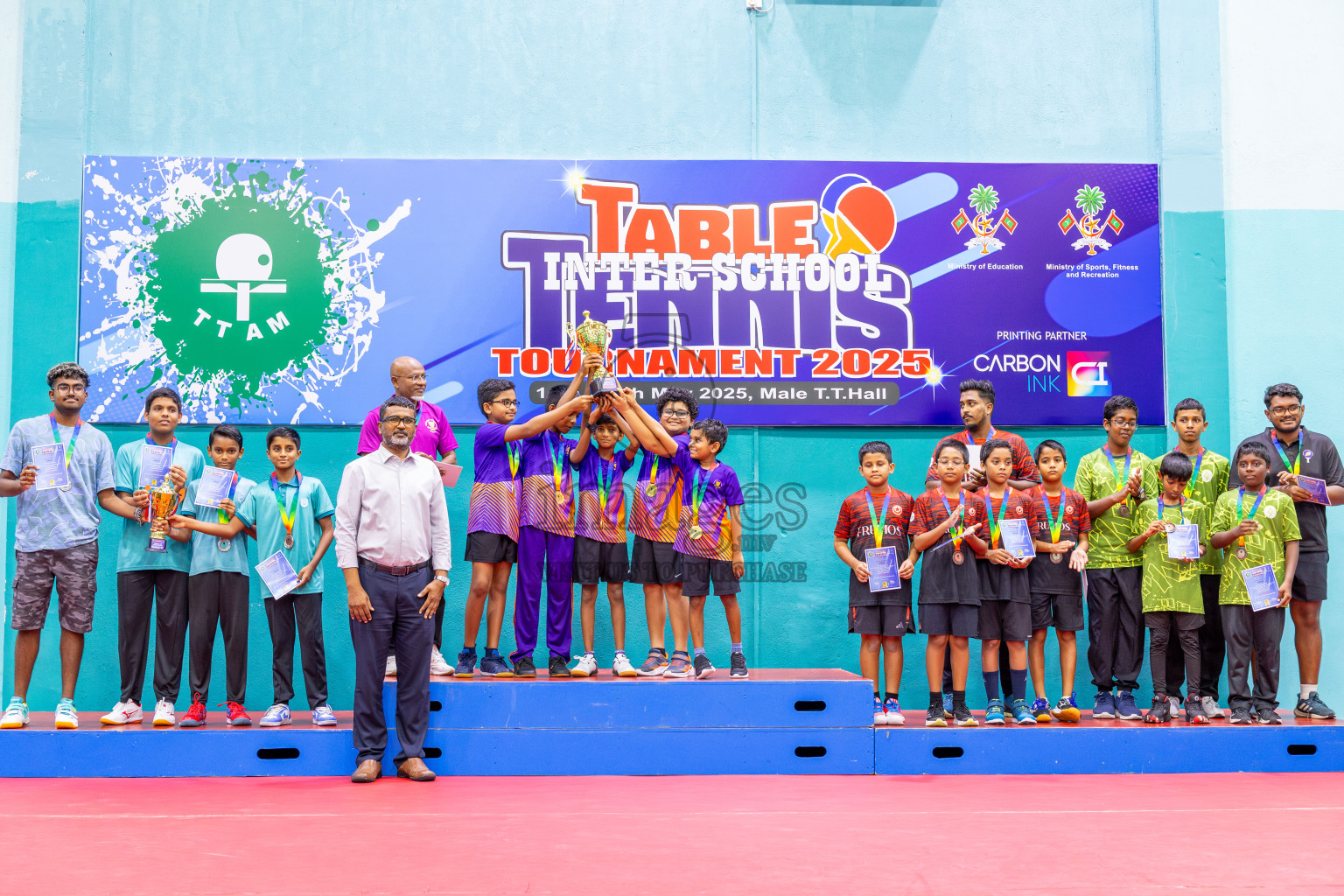 Day 8 of Interschool Table Tennis Tournament 2025 held at Male' TT Hall, Male', Maldives on Thursday, 22nd May 2025.
Photos by: Ismail Thoriq / images.mv