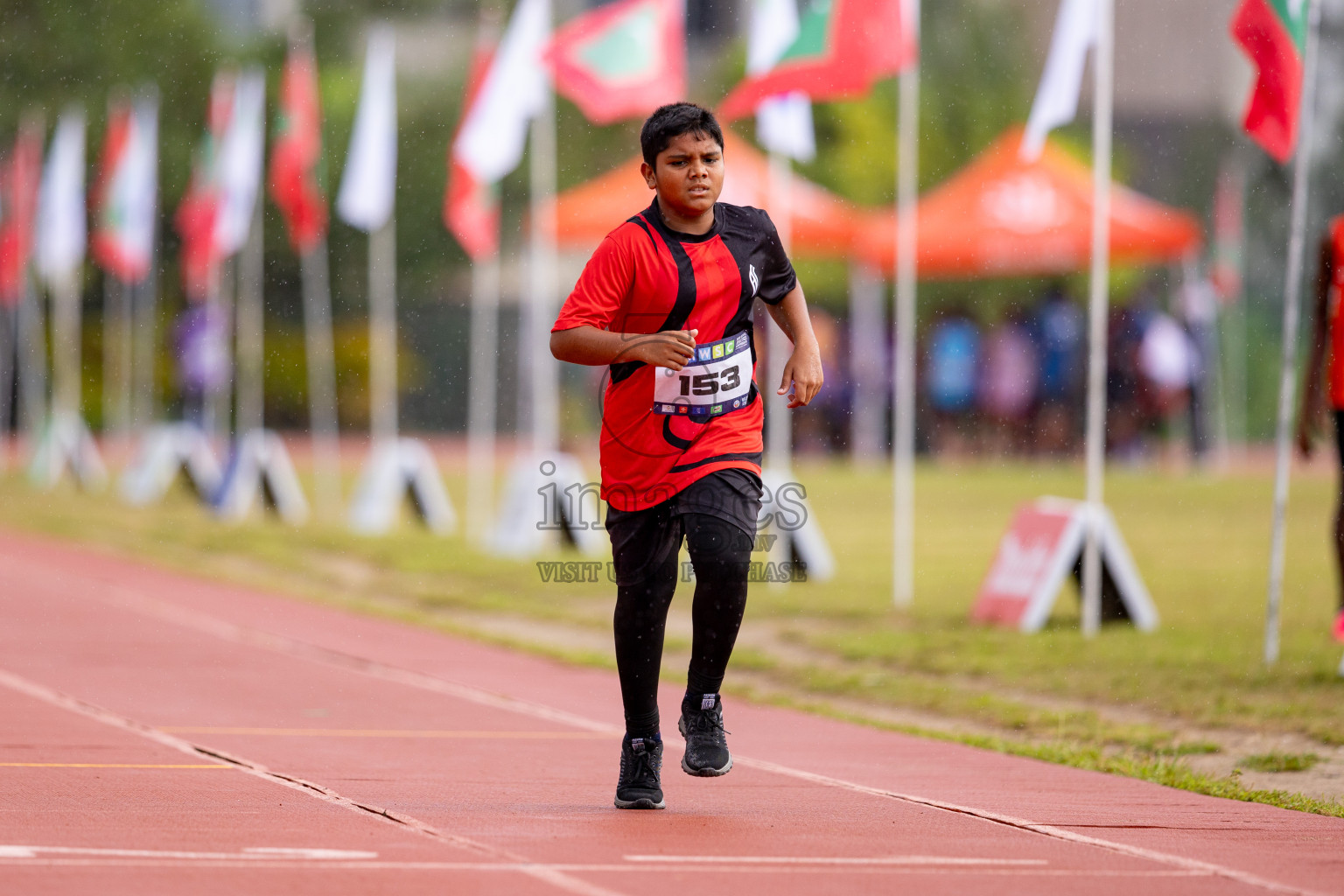 Day 3 of MWSC Interschool Athletics Championships 2024 held in Hulhumale Running Track, Hulhumale, Maldives on Monday, 11th November 2024. 
Photos by: Hassan Simah / Images.mv