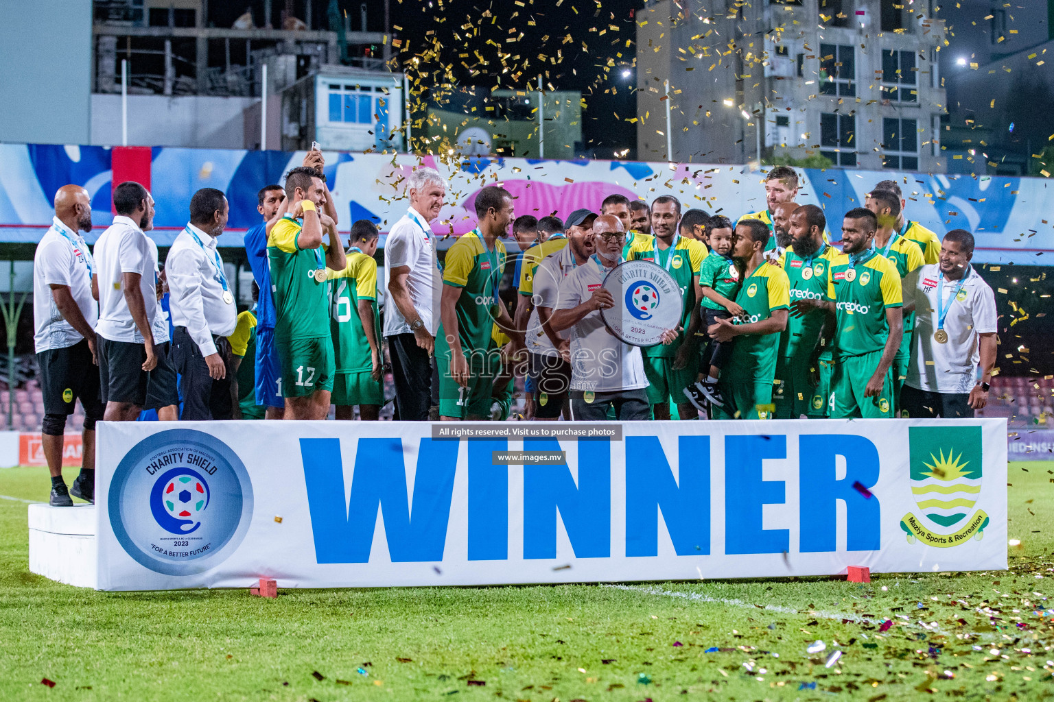 Charity Shield Match between Maziya Sports and Recreation Club and Club Eagles held in National Football Stadium, Male', Maldives Photos: Nausham Waheed / Images.mv