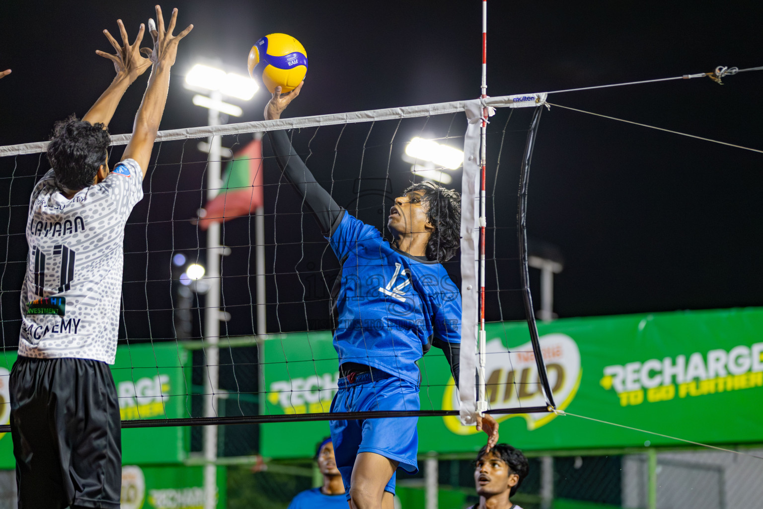 Maathoda Sports Club vs Sports Club City in the Finals of Milo National Junior Volleyball Championship 2025 Men's Division was held on Sunday, 30th November 2025 at Ekuveni Turf Court Male', Maldives. Photos: Areef Adam / images.mv