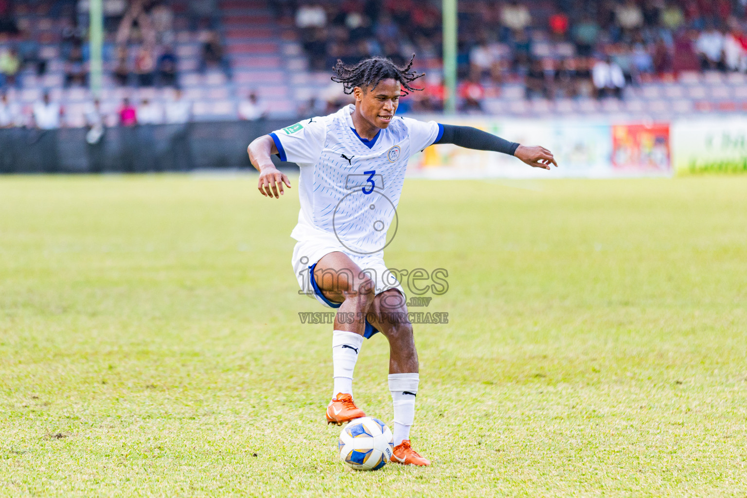 Maldives vs Philippines in AFC Asian Cup Qualifies held in National Football Stadium, Male', Maldives on Tuesday, 18th November 2025. Photos: Areef Adam / Images.mv