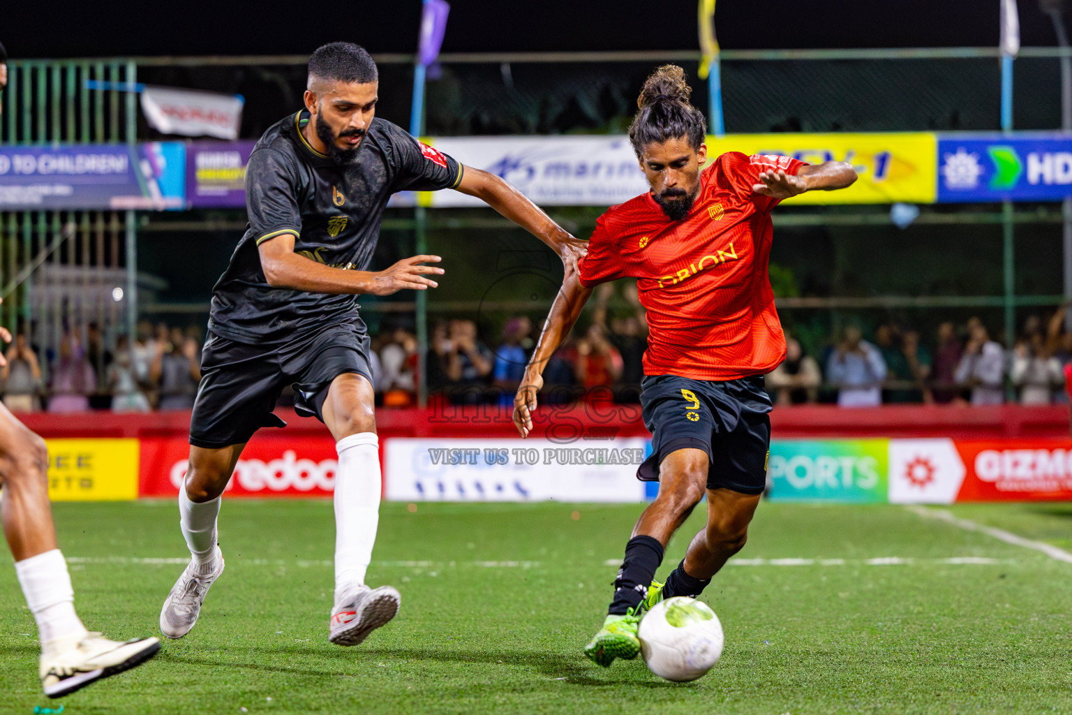 HDh Naavaidhoo vs HA Utheemu on Day 39 of Golden Futsal Challenge 2024 was held on Friday, 23rd February 2024, in Hulhumale', Maldives 
Photos: Mohamed Mahfooz Moosa/ images.mv