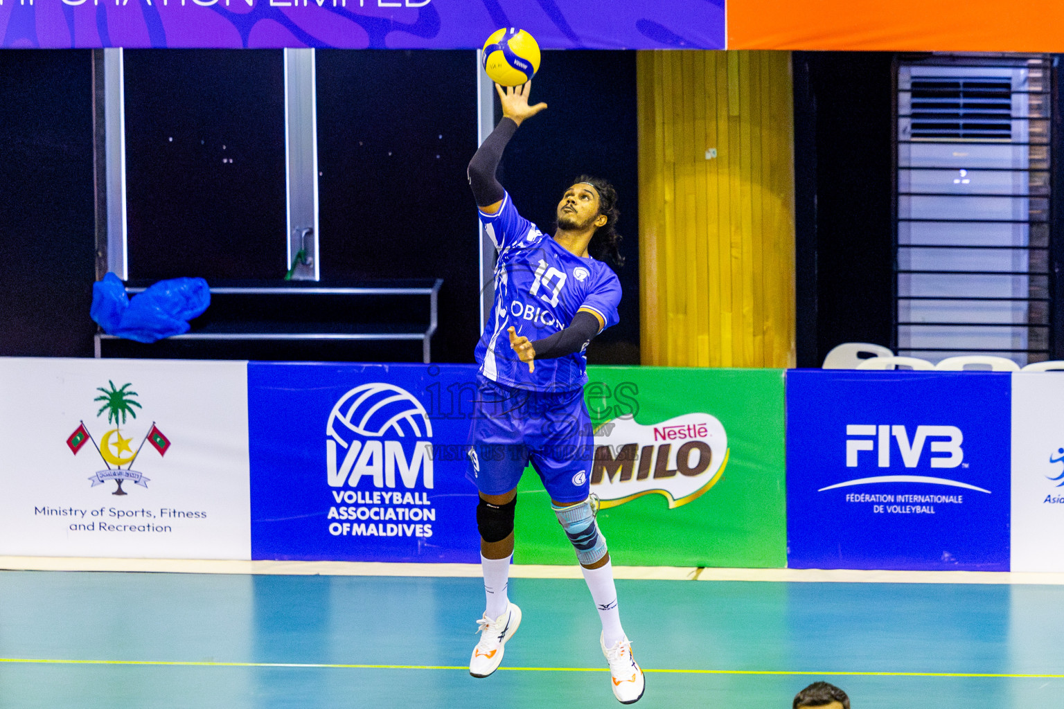 Club HDC vs Dhadimagu Sports & Recreation Club in Semi Finals of MILO VAM Cup 2025 held in Male', Maldives on Tuesday, 1st July 2025 at Social Center Indoor Hall Photos By: Nausham Waheed / images.mv