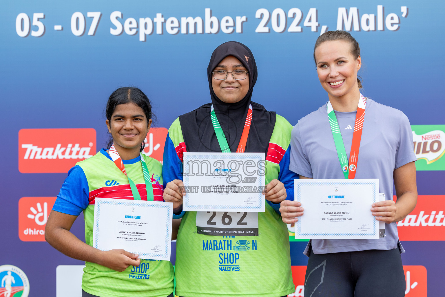 Day 2 of 33rd National Athletics Championship was held in Ekuveni Track at Male', Maldives on Friday, 6th September 2024.
Photos: Ismail Thoriq / images.mv