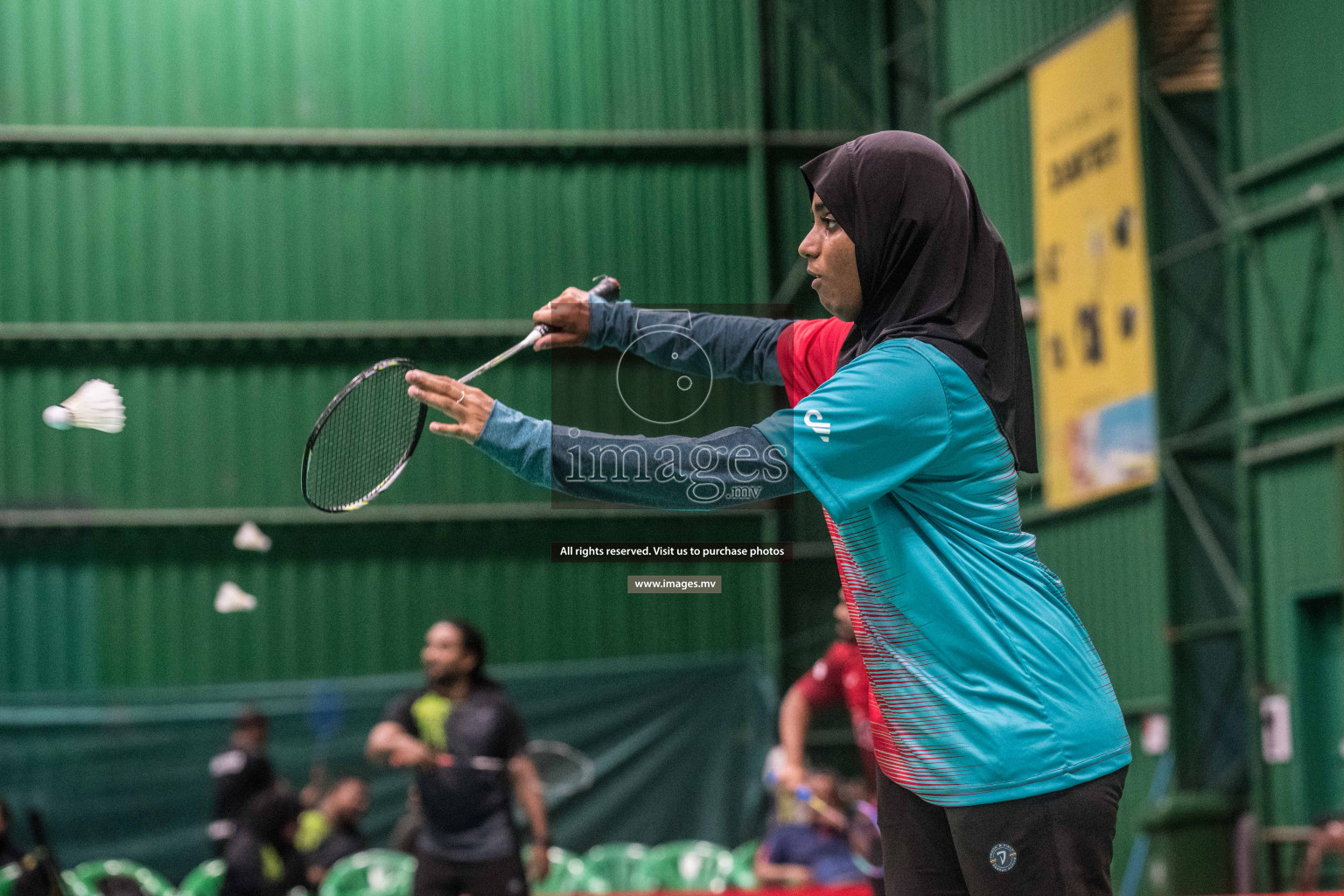 Day 4 of Badminton association mixed group championship 2021 held in Male', Maldives Photos by Nausham Waheed