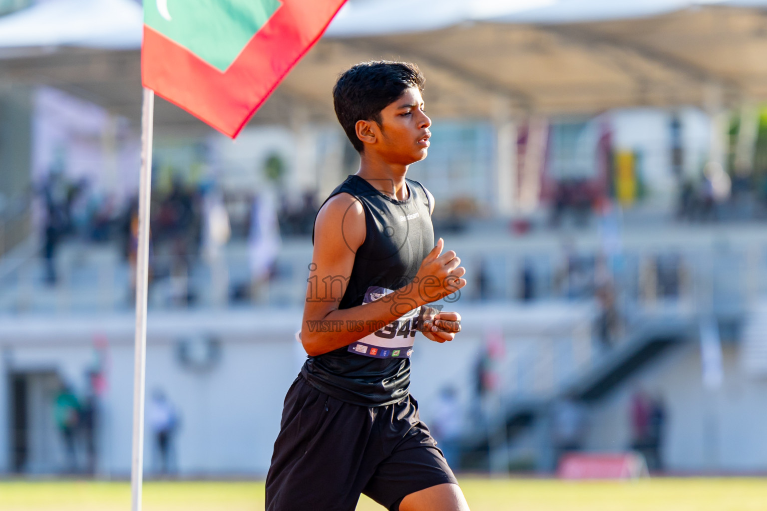 Day 4 of MWSC Interschool Athletics Championships 2024 held in Hulhumale Running Track, Hulhumale, Maldives on Tuesday, 12th November 2024. Photos by: Nausham Waheed / Images.mv