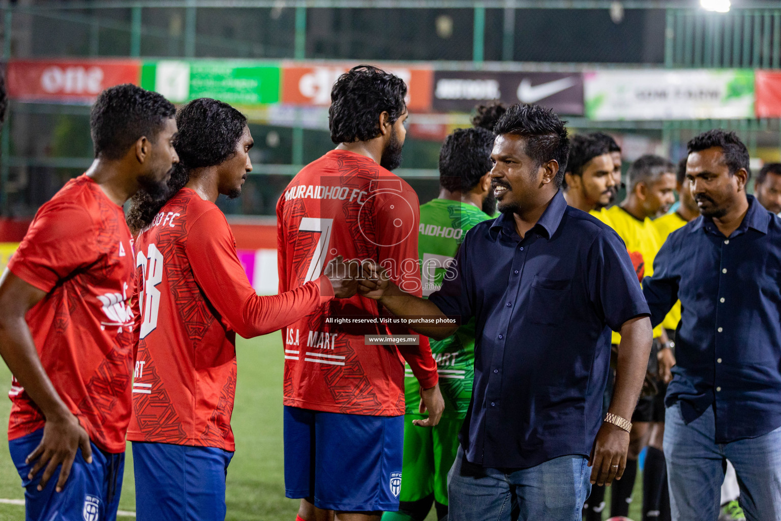 HA. Dhidhdhoo vs HA. Muraidhoo in Day 6 of Golden Futsal Challenge 2023 on 10 February 2023 in Hulhumale, Male, Maldives