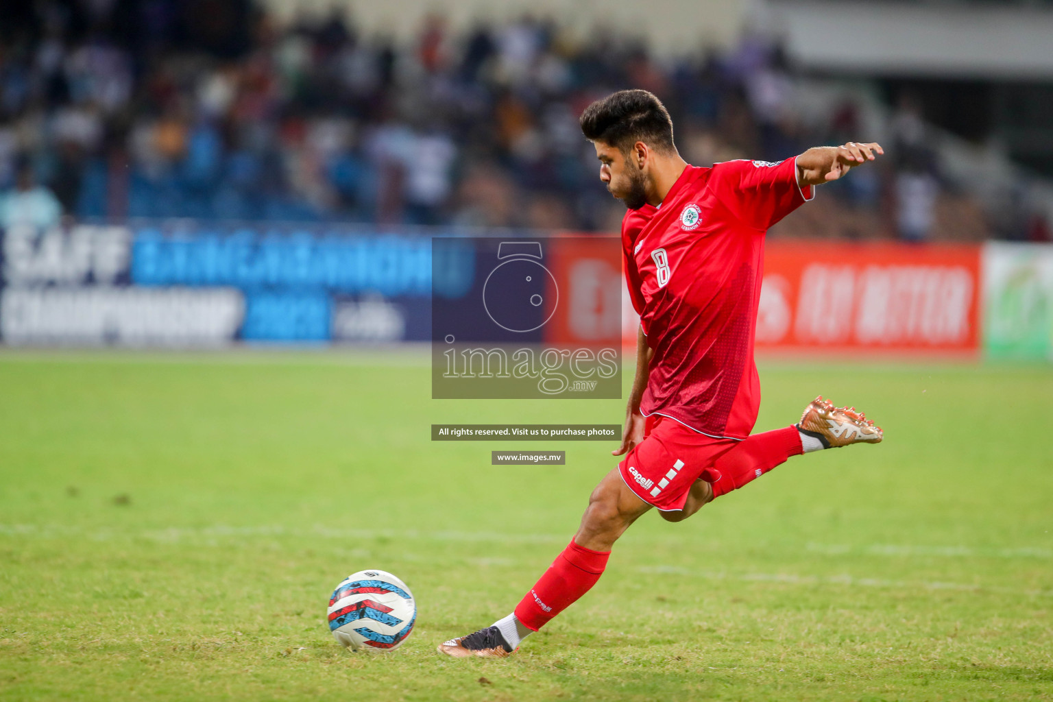 Lebanon vs India in the Semi-final of SAFF Championship 2023 held in Sree Kanteerava Stadium, Bengaluru, India, on Saturday, 1st July 2023. Photos: Hassan Simah / images.mv