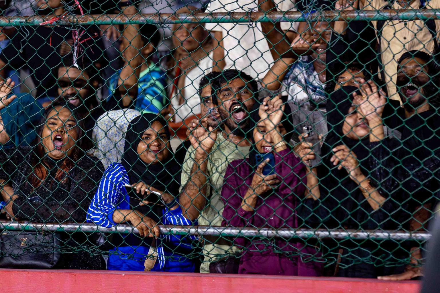 L. Gan VS B. Eydhafushi in the Finals of Golden Futsal Challenge 2024 which was held on Thursday, 7th March 2024, in Hulhumale', Maldives. 
Photos: Hassan Simah / images.mv