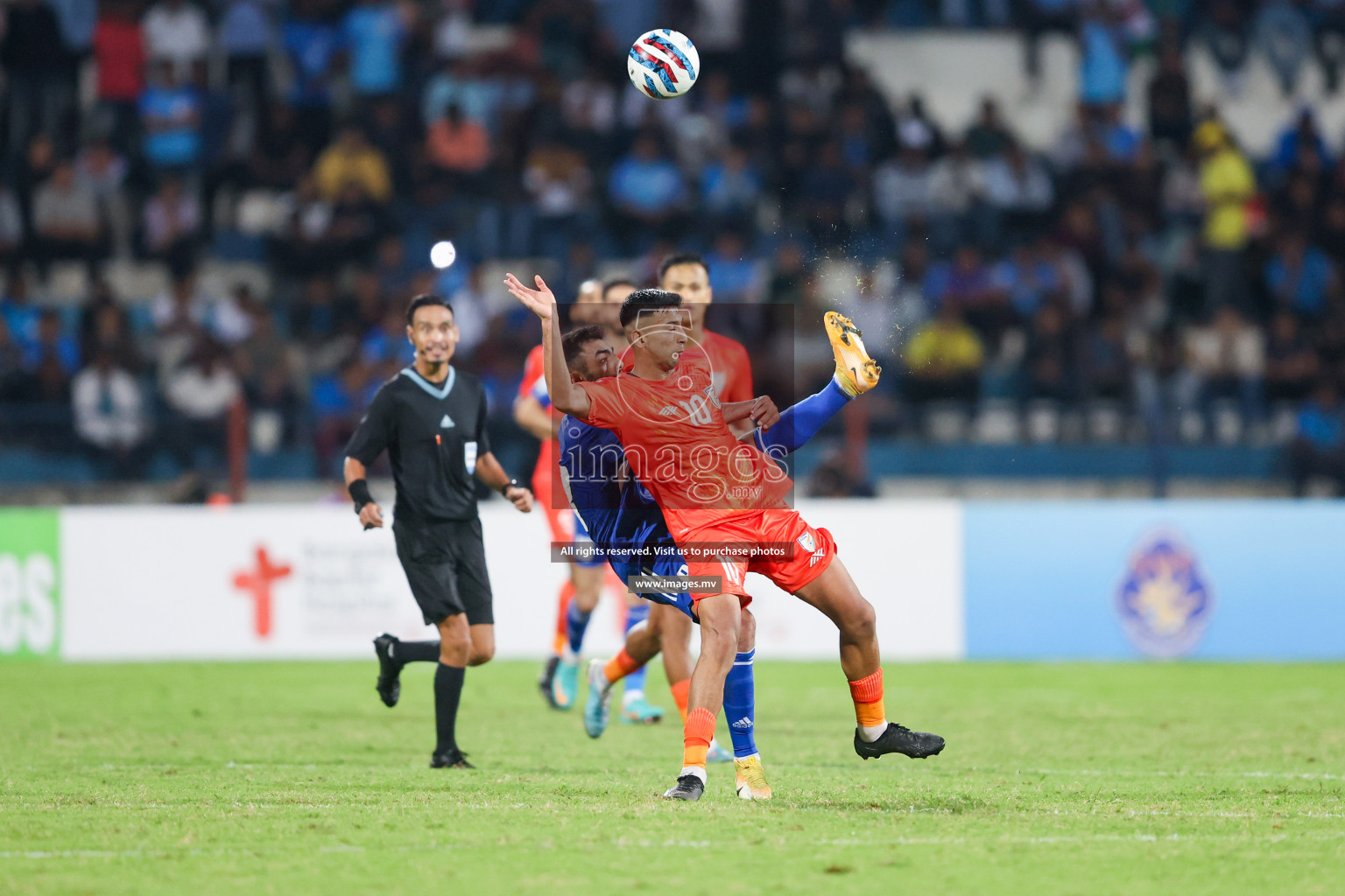 Kuwait vs India in the Final of SAFF Championship 2023 held in Sree Kanteerava Stadium, Bengaluru, India, on Tuesday, 4th July 2023. Photos: Nausham Waheed / images.mv