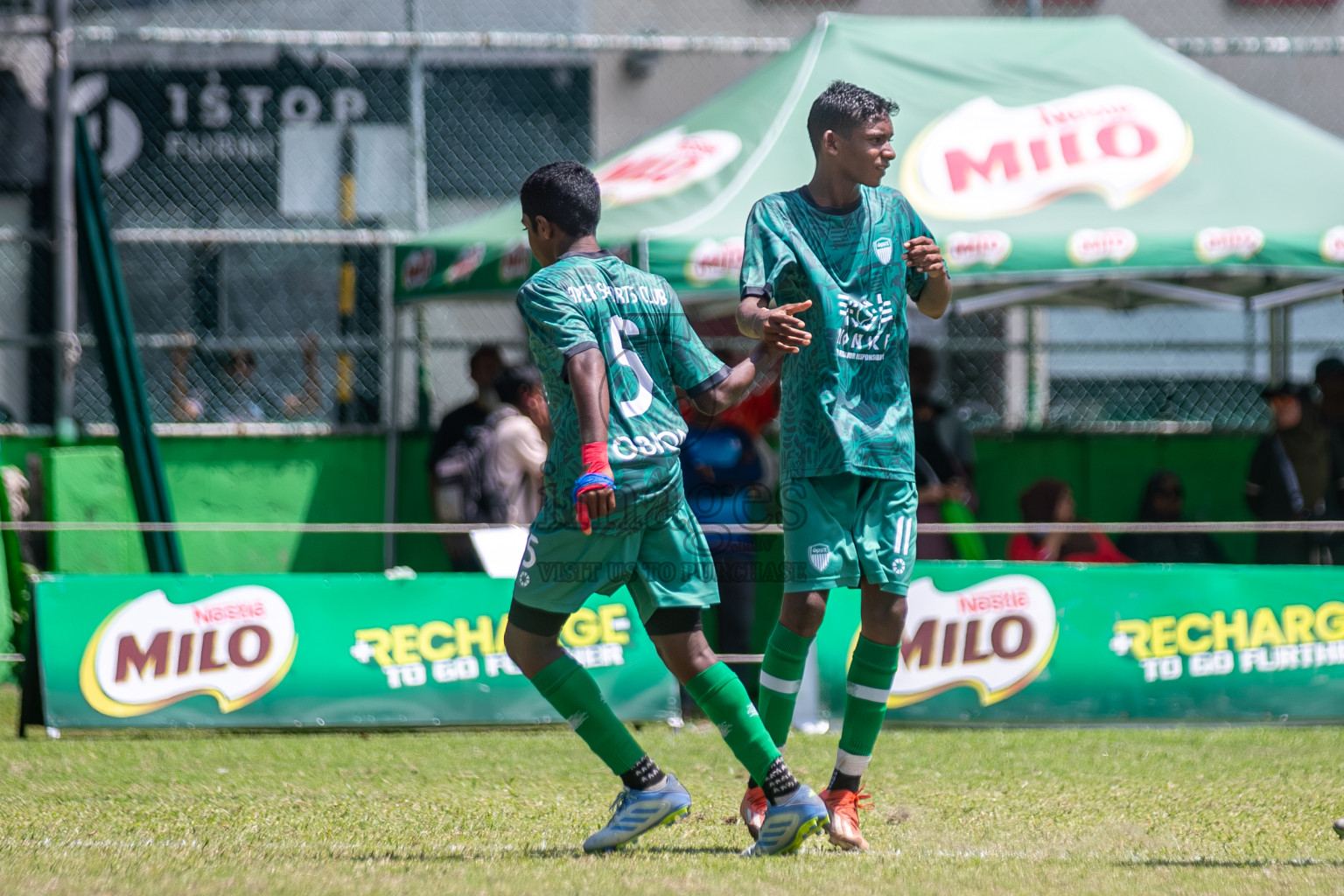Day 3 of MILO Academy Championship 2025 (U14) was held on Saturday, 1st November 2025 at Henveiru Football Grounds, Male', Maldives . 

Photos: Hassan Simah / images.mv