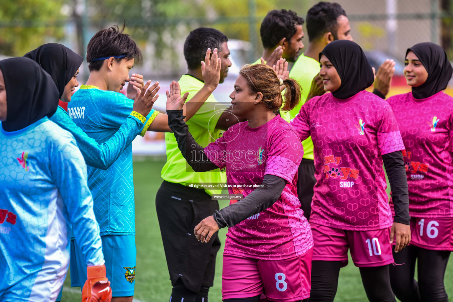 WAMCO vs Club MYS in Eighteen Thirty Women's Futsal Fiesta 2022 was held in Hulhumale', Maldives on Wednesday, 12th October 2022. Photos: Nausham Waheed / images.mv