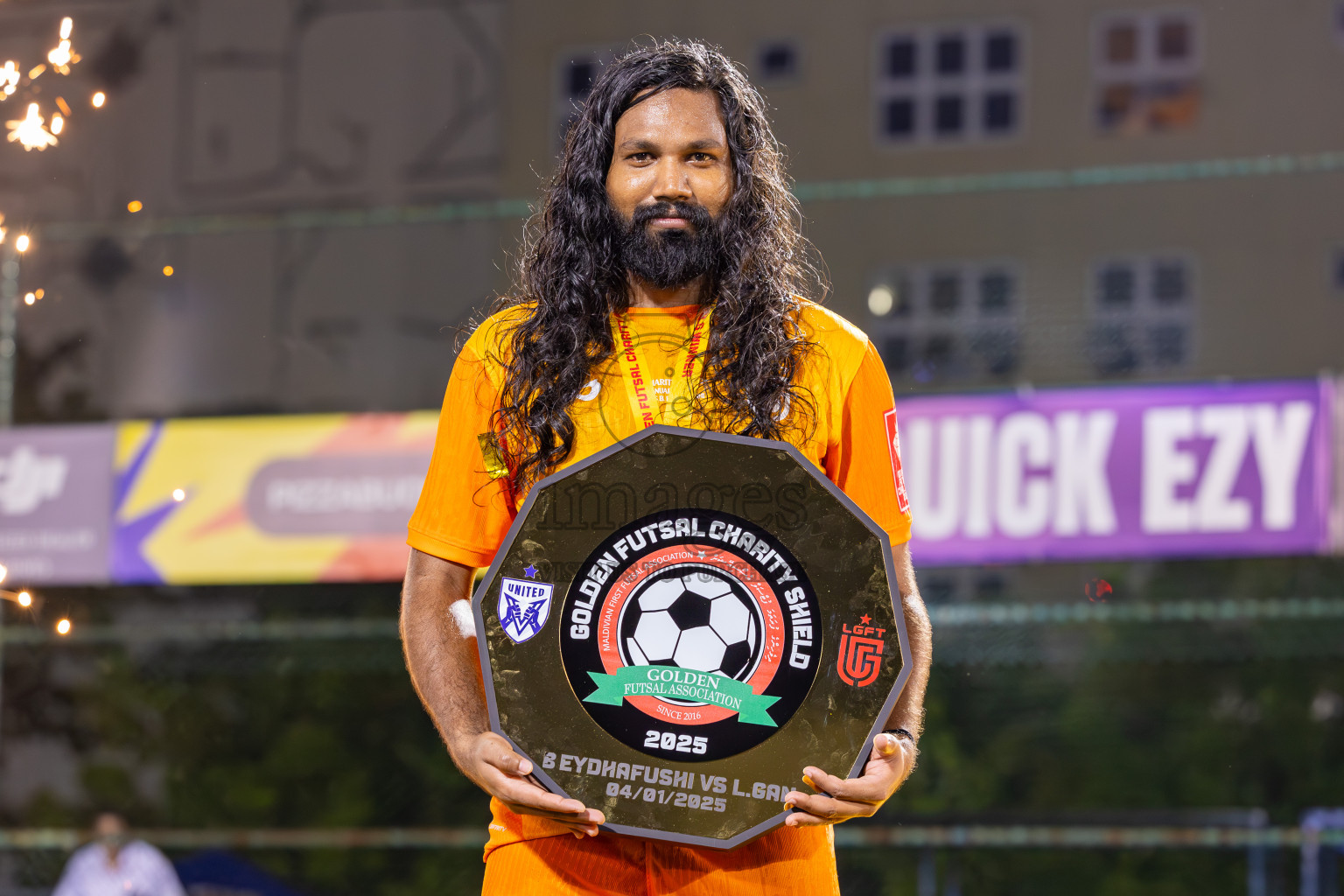 Opening of Golden Futsal Challenge 2025 with Charity Shield Match between L.Gan vs B.Eydhafushi was held on Saturday, 4th January 2025, in Hulhumale', Maldives Photos: Ismail Thoriq / images.mv
