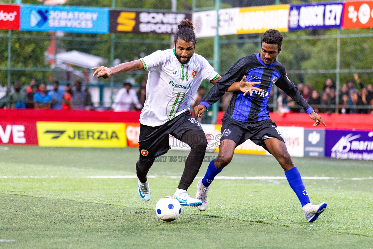 AA. Maalhos VS AA. Bodufolhudhoo in Day 7 of Golden Futsal Challenge 2025 was held on Saturday, 11th January 2025, in Hulhumale', Maldives 
Photos: Hassan Simah / images.mv