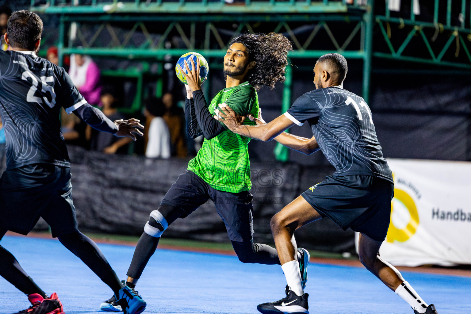 2nd Division Final of 8th Inter-Office/Company Handball Tournament 2024, held in Handball ground, Male', Maldives on Tuesday, 17th September 2024 Photos: Nausham Waheed/ Images.mv