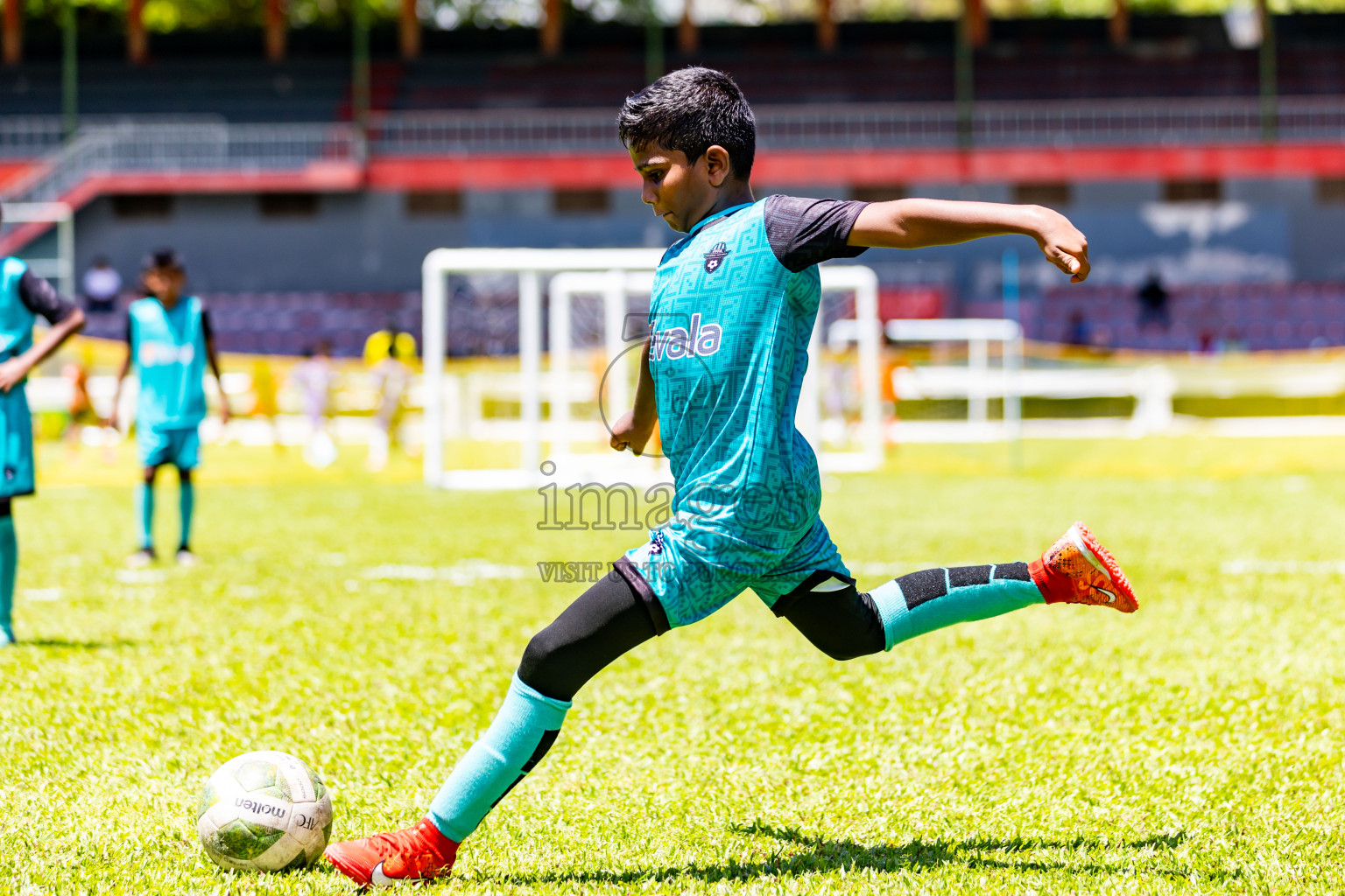 Day 1 of Under 10 MILO Academy Championship 2024 was held at National Stadium in Male', Maldives on Friday, 26th April 2024. Photos: Nausham Waheed / images.mv