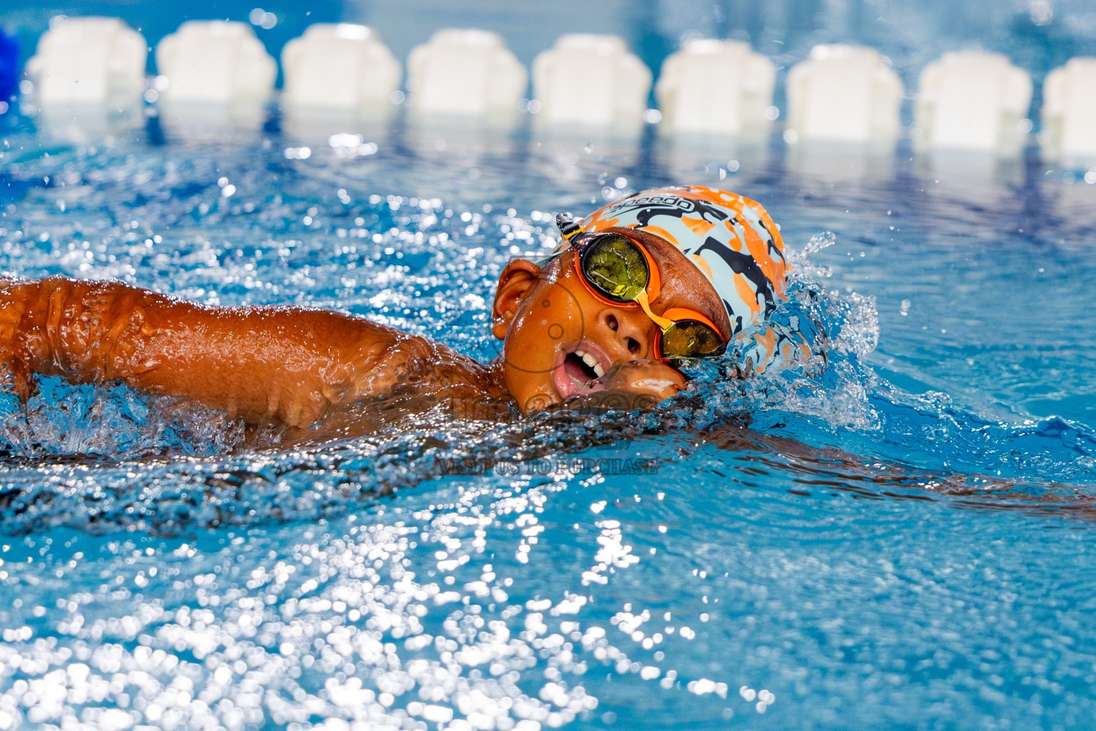 Day 1 of BML 5th National Swimming Kids Festival 2024 held in Hulhumale', Maldives on Monday, 18th November 2024. Photos: Nausham Waheed / images.mv