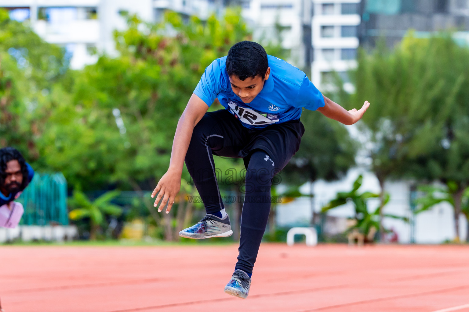 Day 3 of MWSC Interschool Athletics Championships 2024 held in Hulhumale Running Track, Hulhumale, Maldives on Monday, 11th November 2024. Photos by:  Nausham Waheed / Images.mv