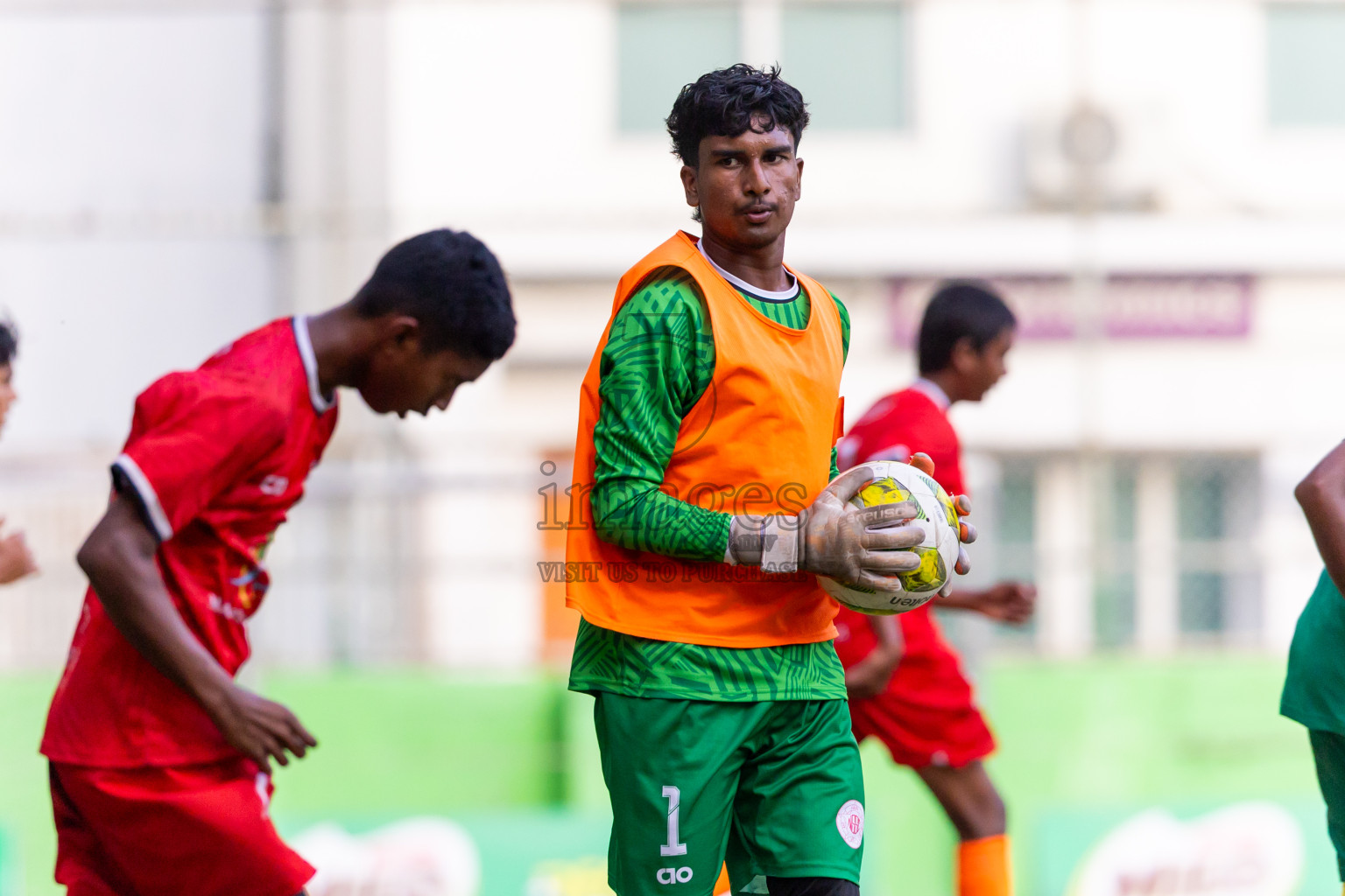 Day 5 of MILO Academy Championship 2025 (U14) was held on Monday, 3rd November 2025 at Henveiru Football Grounds, Male', Maldives . Photos: Nausham Waheed / images.mv