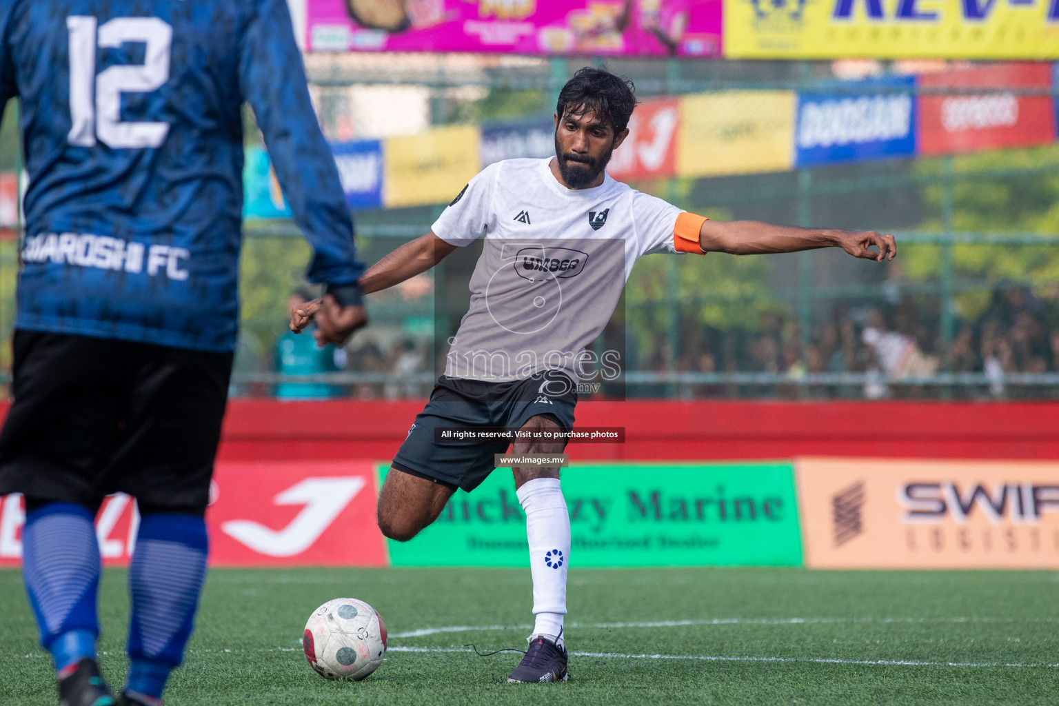 SH. Maroshi vs SH. Kanditheem in Day 7 of Golden Futsal Challenge 2023 on 11 February 2023 in Hulhumale, Male, Maldives