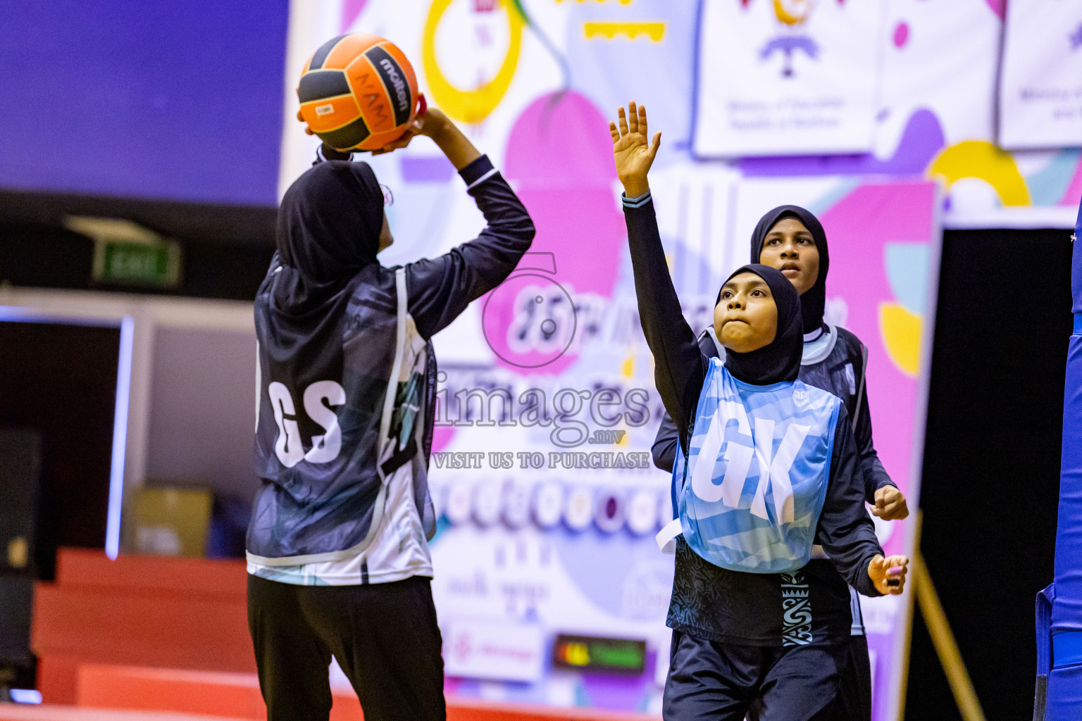 Day 12 of 25th Inter-School Netball Tournament was held in Social Center at Male', Maldives on Thursday, 22nd August 2024. Photos: Nausham Waheed / images.mv