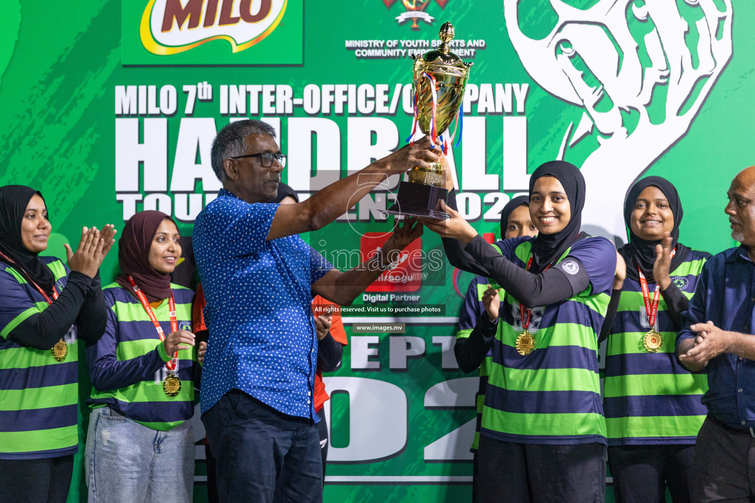 1st Division Final of 7th Inter-Office/Company Handball Tournament 2023, held in Handball ground, Male', Maldives on Monday, 24th October 2023 Photos: Nausham Waheed/ Images.mv