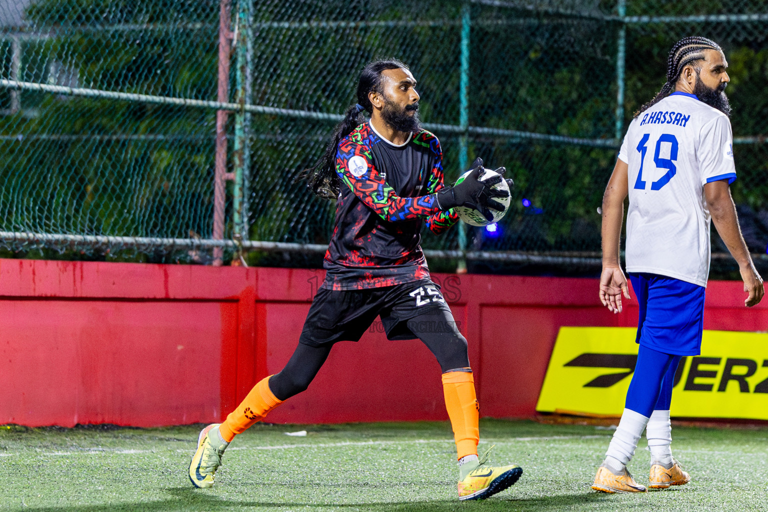 Fenaka vs Mifco in Day 14 of Office League 2025 was held on Tuesday, 29th April 2025 in Hulhumale', Maldives. Photos: Nausham Waheed / images.mv
