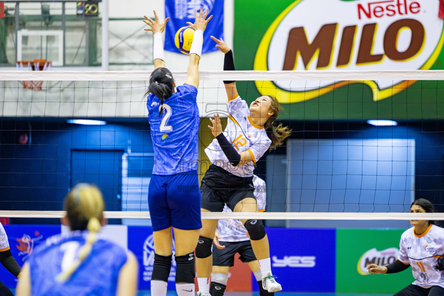 Police Club vs Flexor Sports Club in Day 1 of National Volleyball League 2025 - Women's Division held in Male', Maldives on Saturday, 19th April 2025 at Social Center Indoor Hall Photos 
By: Hassan Simah / images.mv