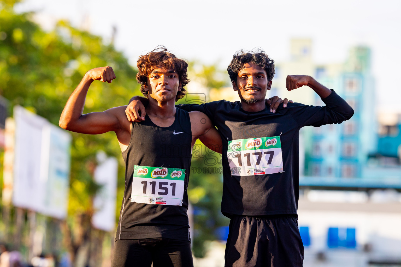 Day 4 of Inter-school Athletics Championship 2025 held in Ekuveni Synthetic Track, Male', Maldives on Thursday, 09th October 2025. Photos by: Nausham Waheed / Images.mv