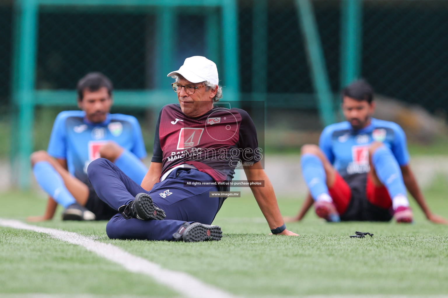 Maldives Practice Sessions on 26 June 2023 before their match in Bangabandhu SAFF Championship 2023 held in Bengaluru Football Ground