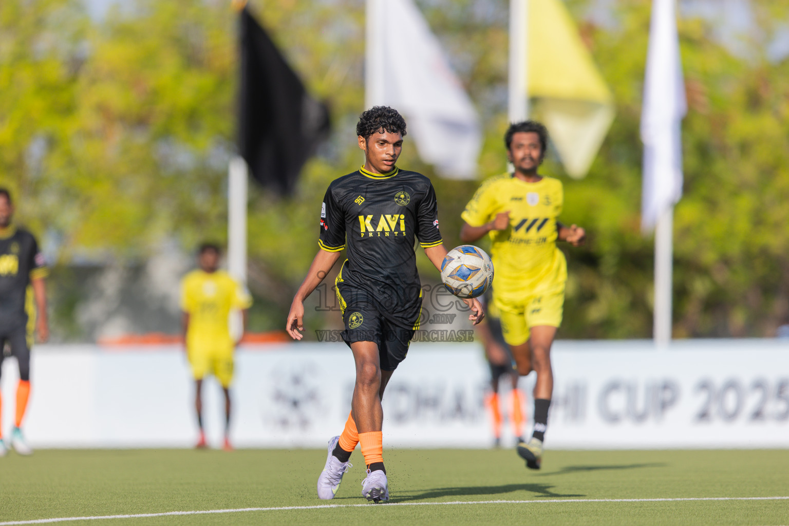 Velaa Sports Club vs Team Middle East in Day 3 of Eydhafushi Cup 2025 held in Eydhafushi Football Stadium at B. Eydhafushi, Maldives on Sunday, 7th September 2025. Photos: Arif Rasheed / images.mv