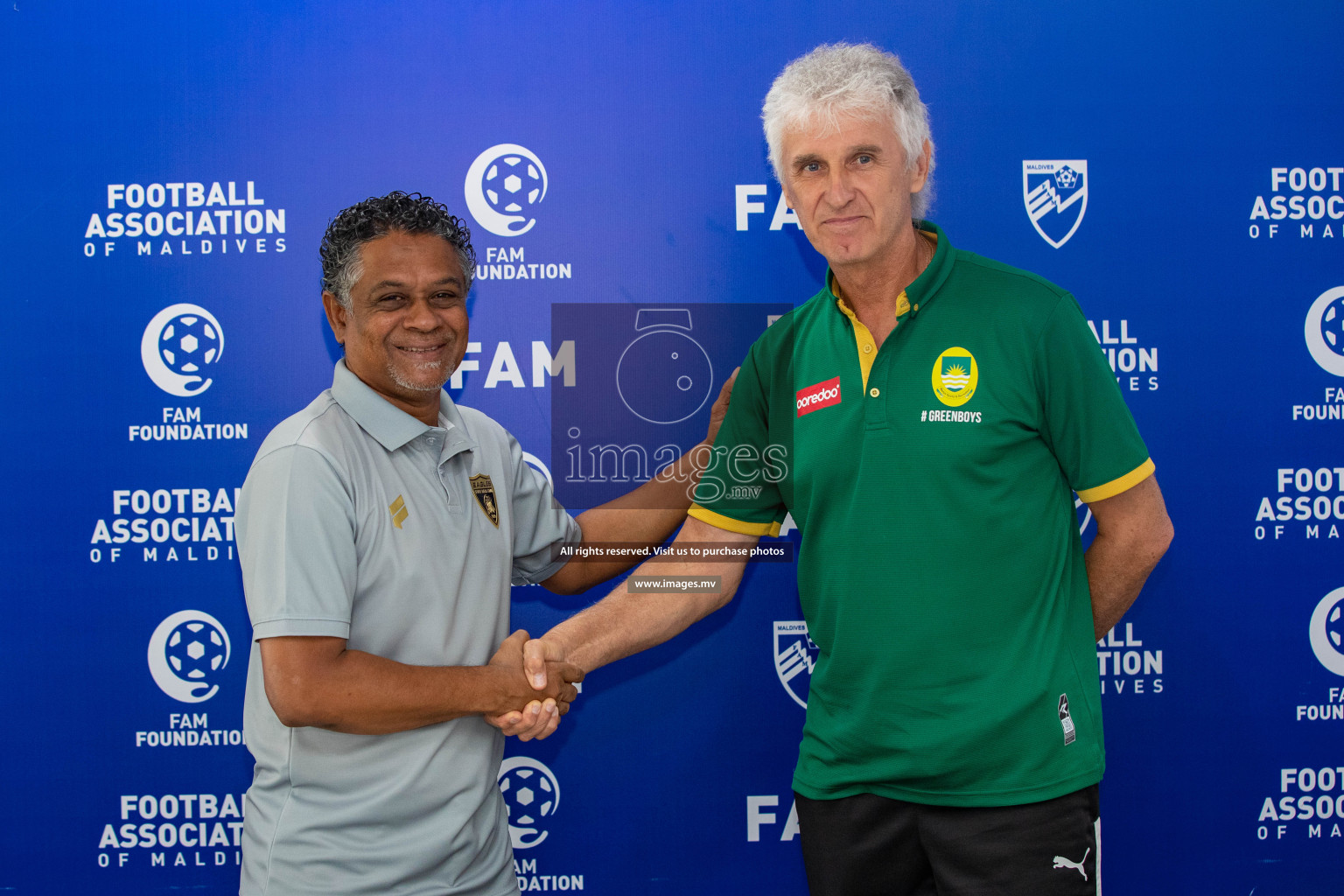 Charity Shield 2023 Pre Match Press Conference held in National Football Stadium, Male', Maldives Photos: Nausham Waheed / Images.mv