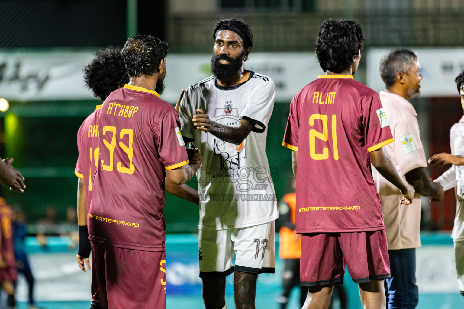Ifhaams vs Comienzo fc in Semi Finals of Laamehi Dhiggaru Ekuveri Futsal Challenge 2025 was held on Sunday, 27th July 2025, at Dhiggaru Futsal Ground, Dhiggaru, Maldives Photos: Areef Adam / images.mv