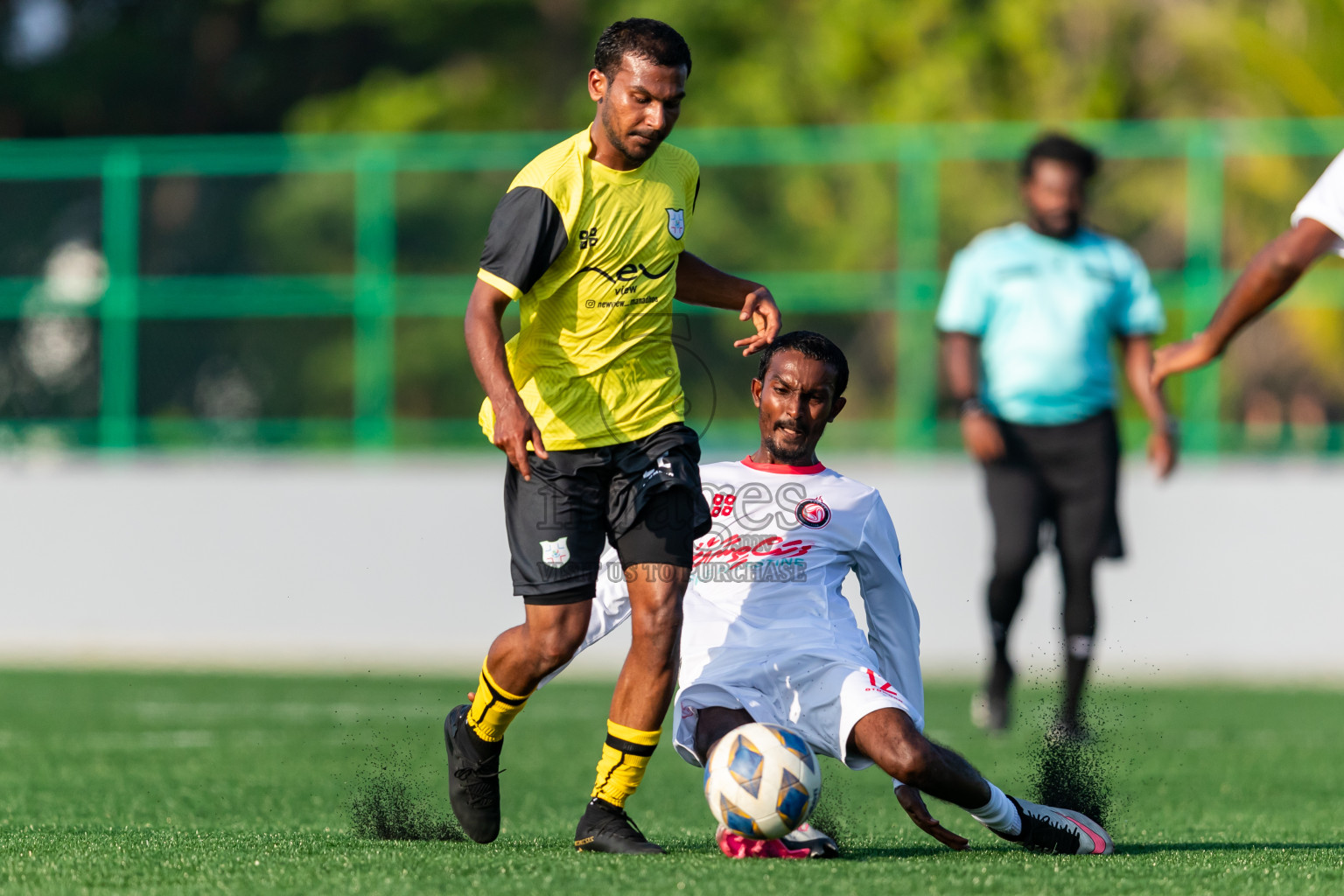 Kanmathi Juniors vs Furious SC from Manadhoo Council Cup 2024 in N Manadhoo Maldives on Monday, 19th February 2023. Photos: Nausham Waheed / images.mv