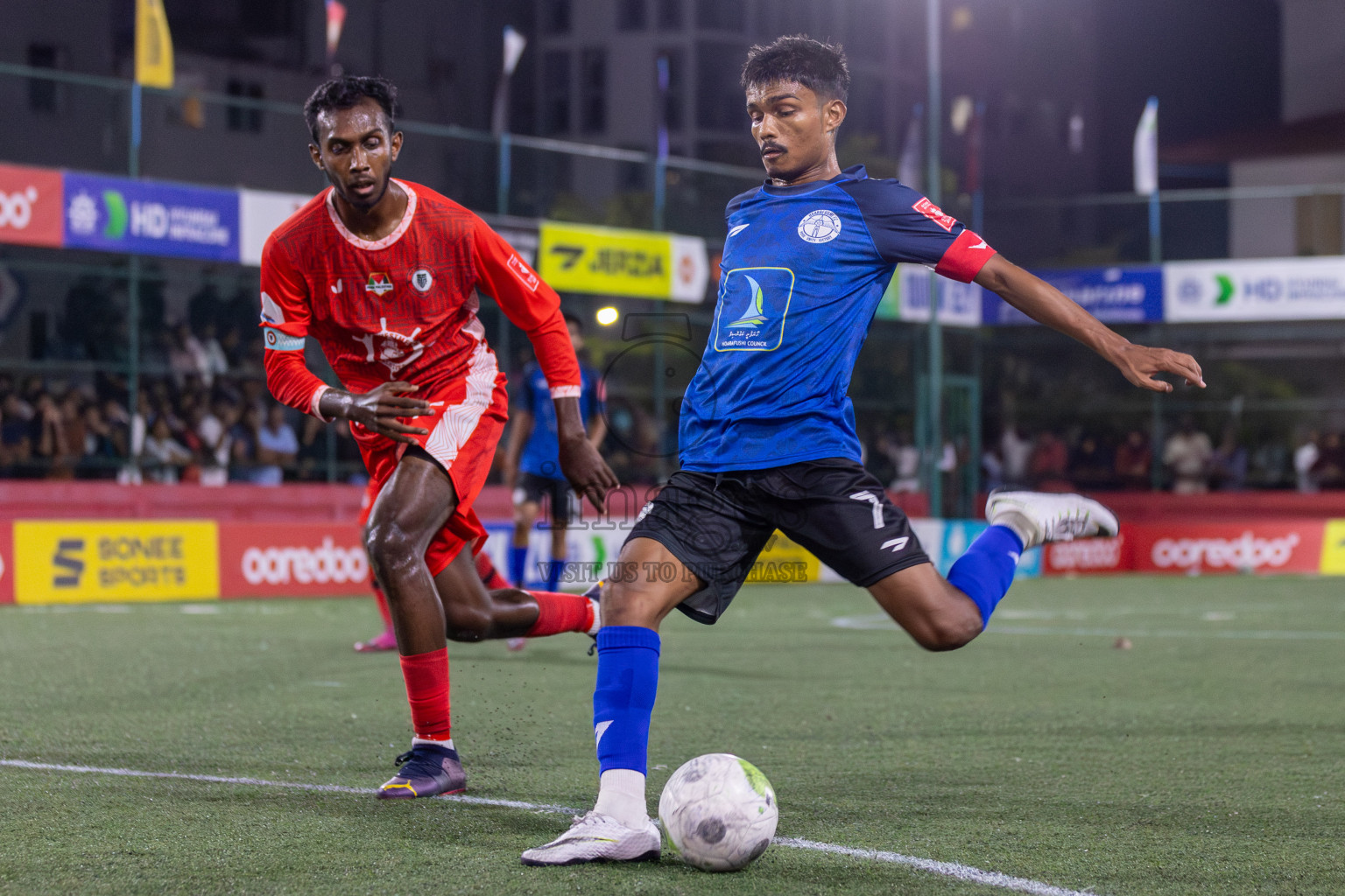 Ha. Maarandhoo vs Ha. Hoarafushi in Day 13 of Golden Futsal Challenge 2024 was held on Saturday, 27th January 2024, in Hulhumale', Maldives Photos: Mohamed Mahfooz Moosa / images.mv