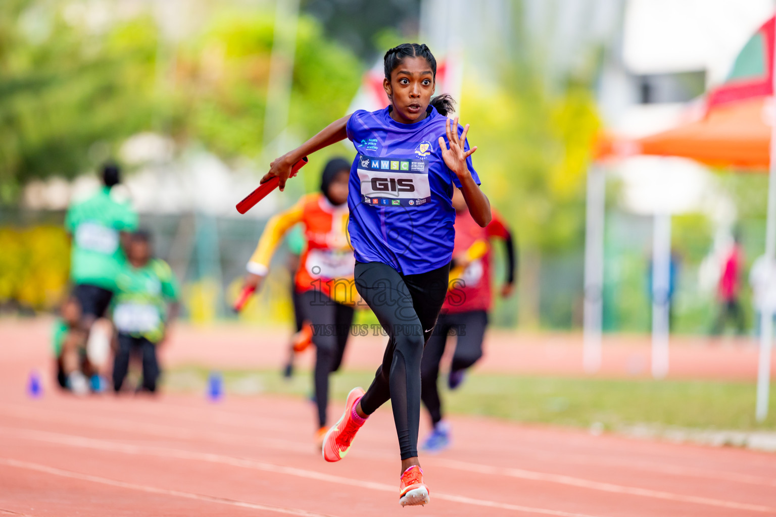 Day 6 of MWSC Interschool Athletics Championships 2024 held in Hulhumale Running Track, Hulhumale, Maldives on Thursday, 14th November 2024. Photos by: Nausham Waheed / Images.mv