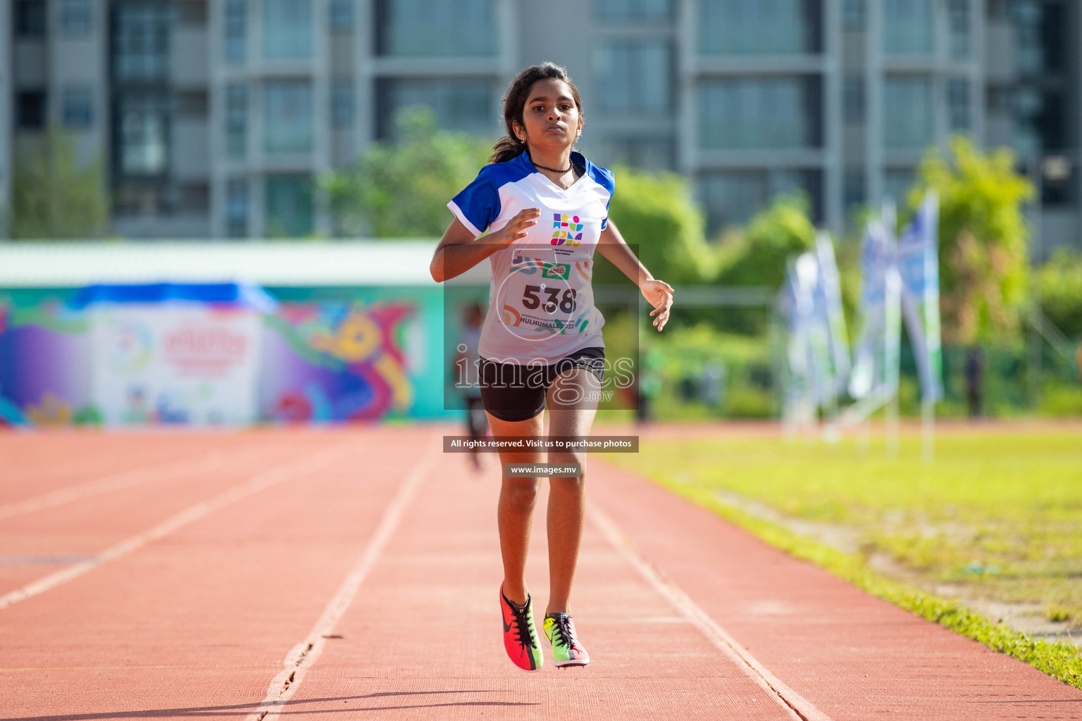 Day three of Inter School Athletics Championship 2023 was held at Hulhumale' Running Track at Hulhumale', Maldives on Tuesday, 16th May 2023. Photos: Nausham Waheed / images.mv