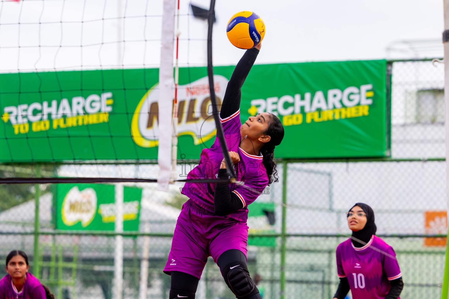 City Sports Club vs Alma Sports Club in Milo National Junior Volleyball Championship 2025 Day 4 was held on Tuesday, 25th November 2025 at Ekuveni Turf Court Male', Maldives. Photos: Nausham Waheed / images.mv