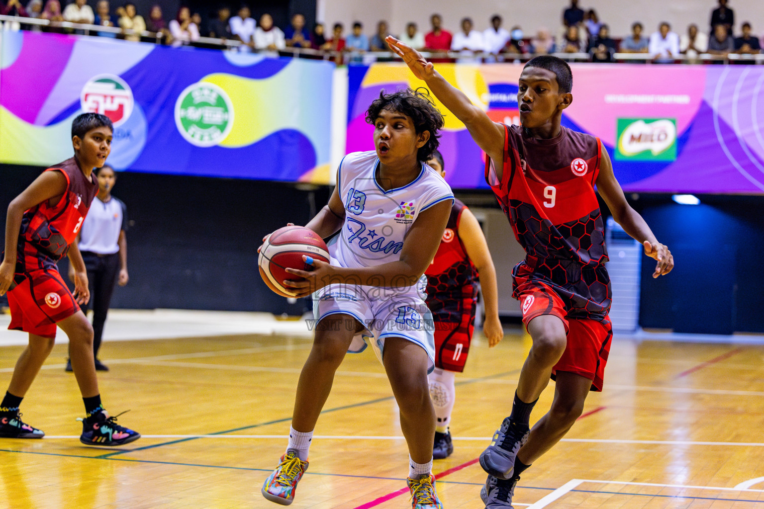 Iskandhar School vs Finland International School in Under 13 Boys Final of Junior Basketball Championship 2024 was held in Social Center, Male', Maldives on Sunday, 15th December 2024. Photos: Nausham Waheed / images.mv