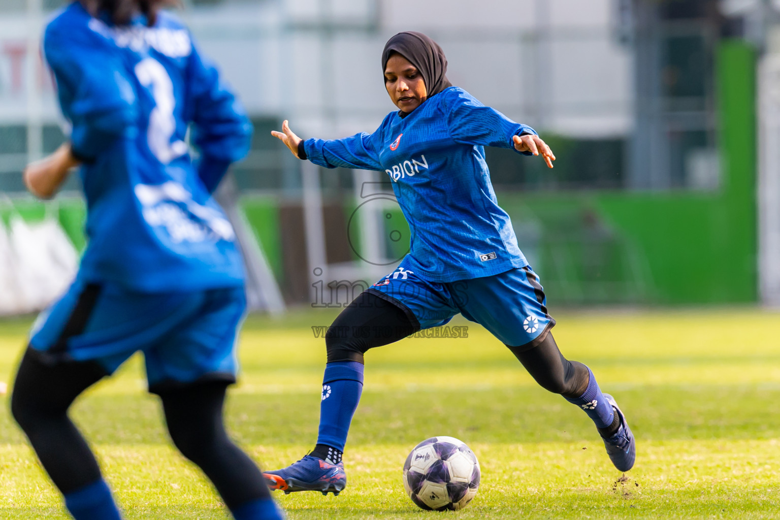 Biss Buru Sports Club vs Odi Sports Club in FAM Women’s League 2025 held in Henveiru Football ground, Male', Maldives on Wednesday, 10th December 2025. Photos: Nausham Waheed / Images.mv