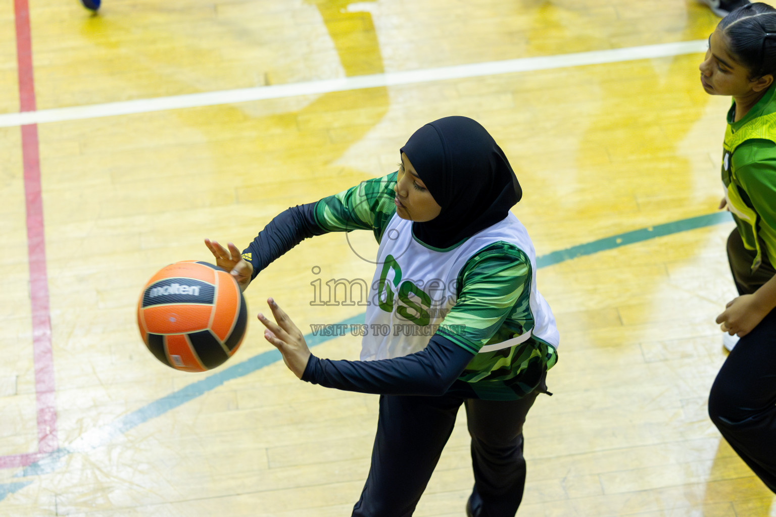 Day 15 of 25th Inter-School Netball Tournament was held in Social Center at Male', Maldives on Monday, 26th August 2024. Photos: Mohamed Mahfooz Moosa / images.mv