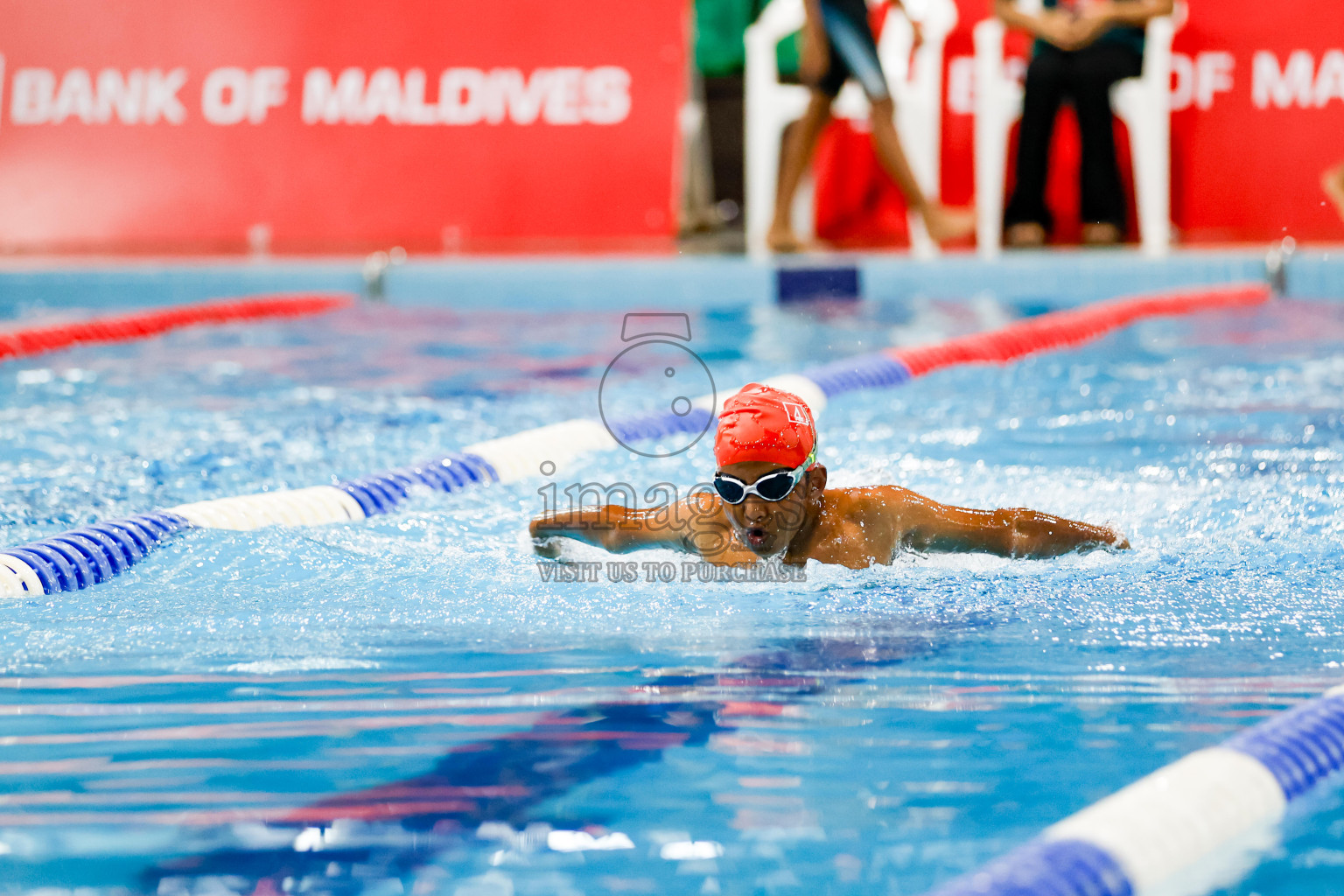 Day 1 of BML 6th National Kids Swimming Kids Festival 2025 held in Hulhumale', Maldives on Monday, 3rd November 2024. Photos: Hassan Simah / images.mv