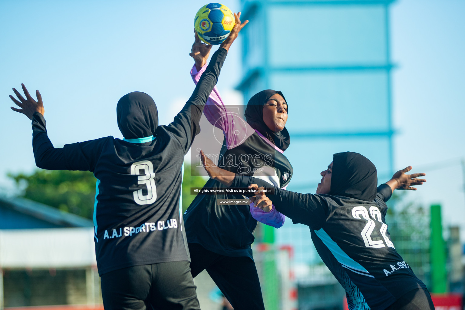 Day 3 of 6th MILO Handball Maldives Championship 2023, held in Handball ground, Male', Maldives on Friday, 22nd May 2023 Photos: Nausham Waheed/ Images.mv