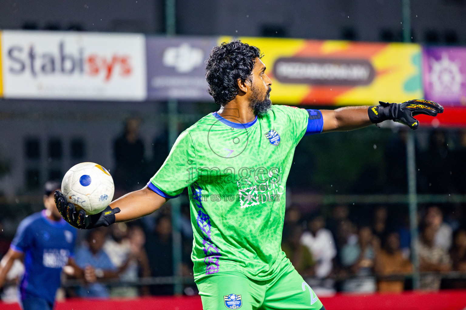 K Maafushi vs K Guraidhoo in Kaafu Atoll Semi Final in Day 24 of Golden Futsal Challenge 2025 was held on Tuesday , 28th January 2025, in Hulhumale', Maldives. Photos: Nausham Waheed / images.mv