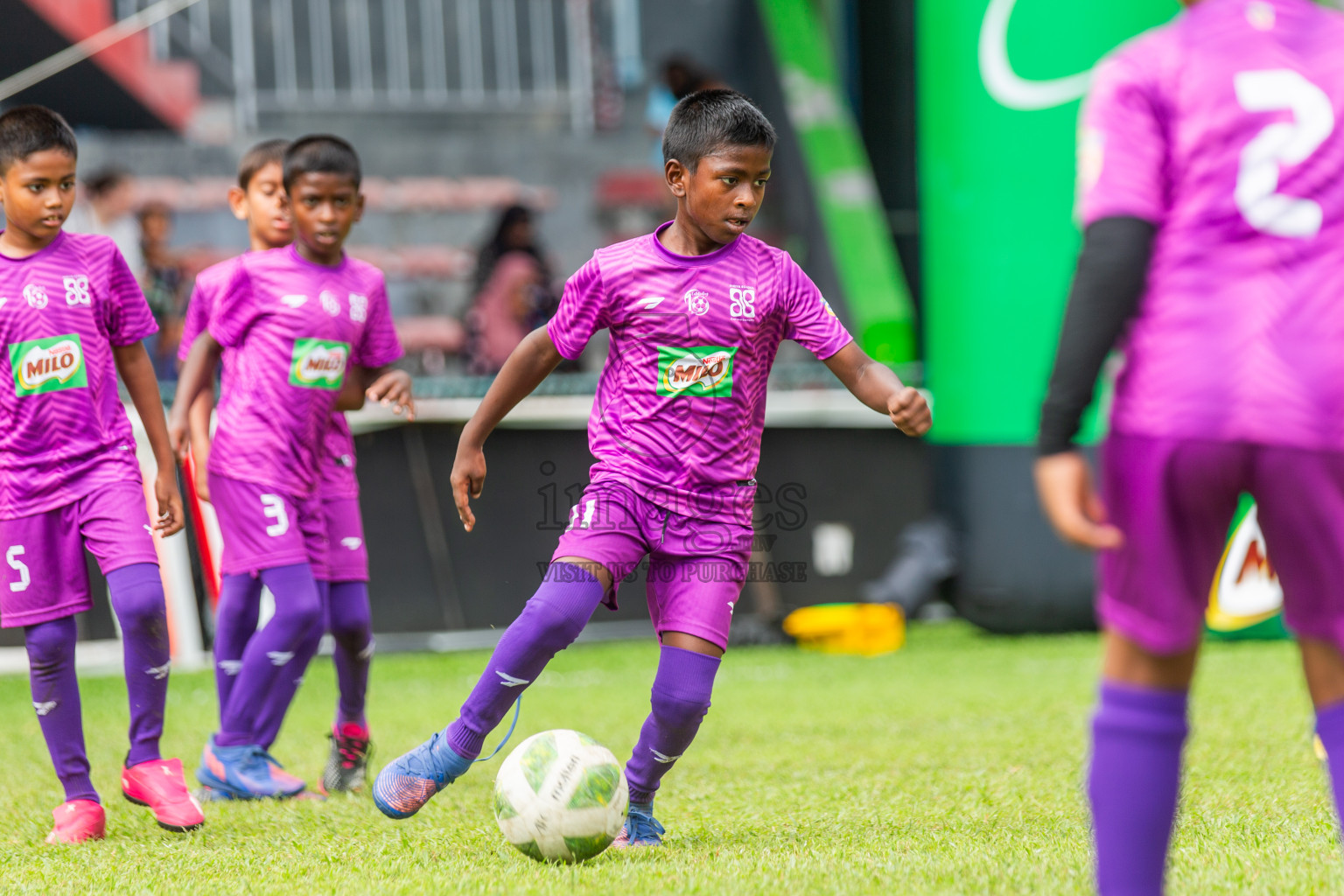 Day 2 of MILO Kids Football Fiesta was held at National Stadium in Male', Maldives on Saturday, 24th February 2024.