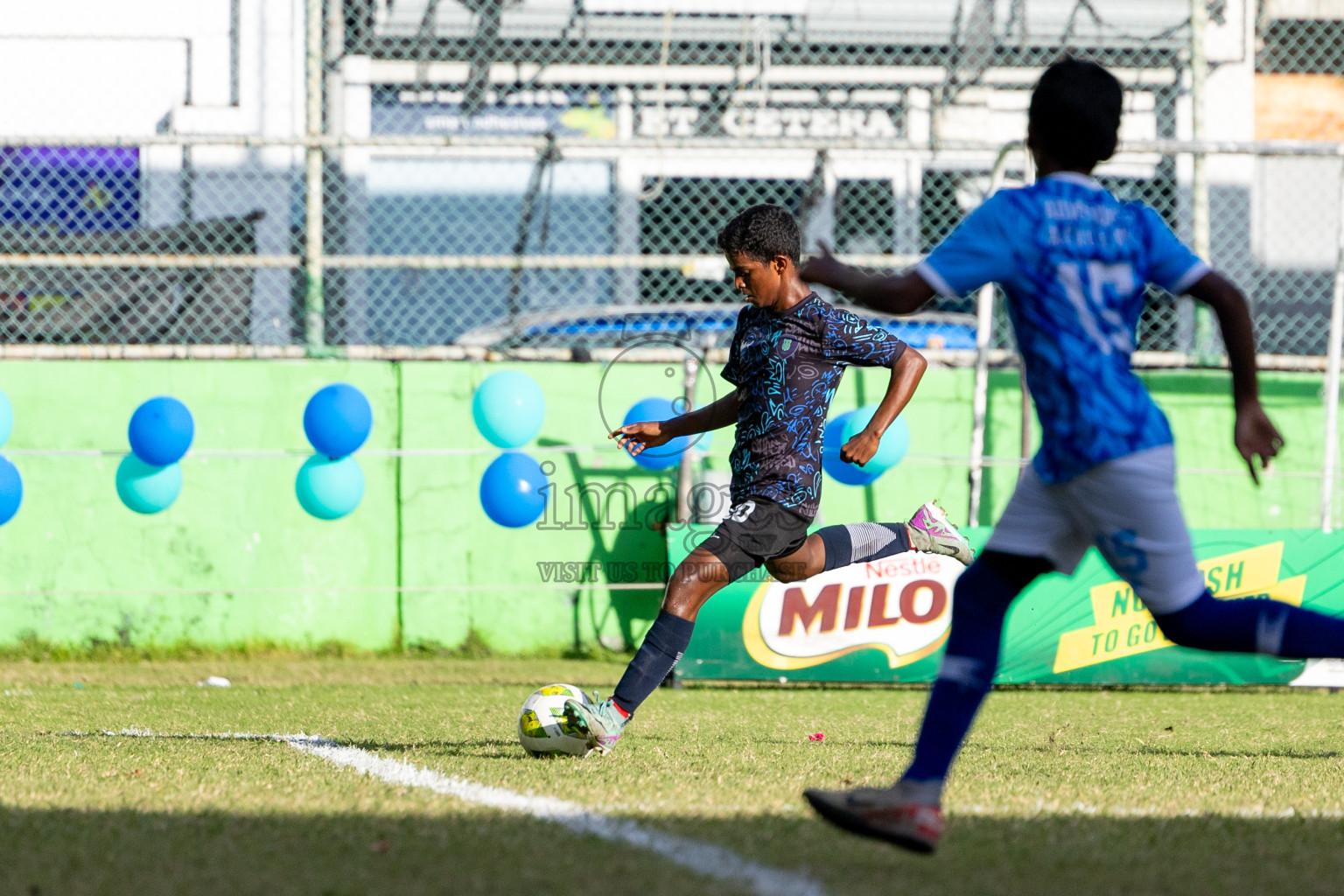 Day 4 of MILO Academy Championship 2024 (U-14) was held in Henveyru Stadium, Male', Maldives on Sunday, 3rd November 2024. Photos: Hassan Simah / Images.mv